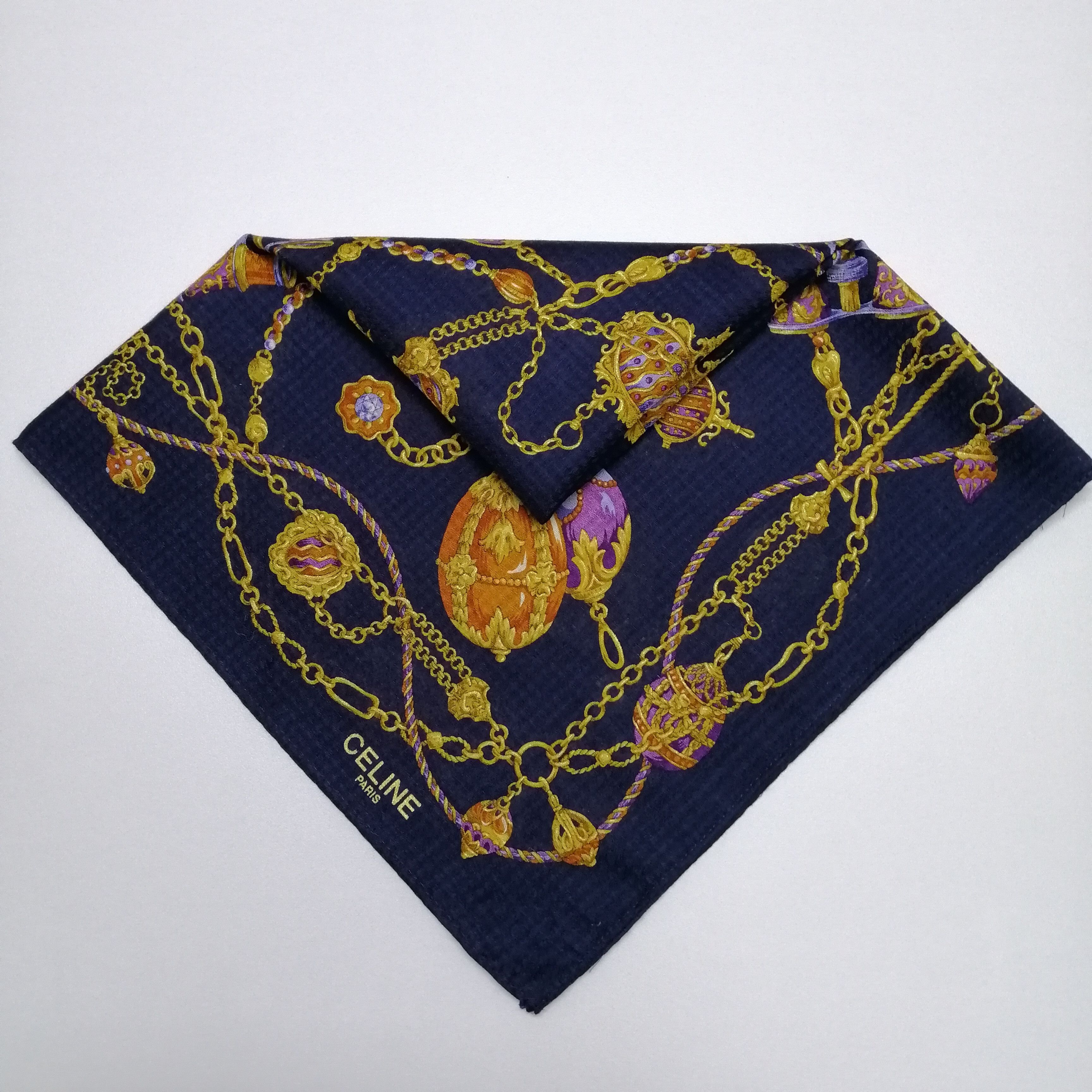 Celine Celine Paris Handkerchief/Neckerchief/Bandana-KD1151 Size ONE SIZE - 4 Thumbnail