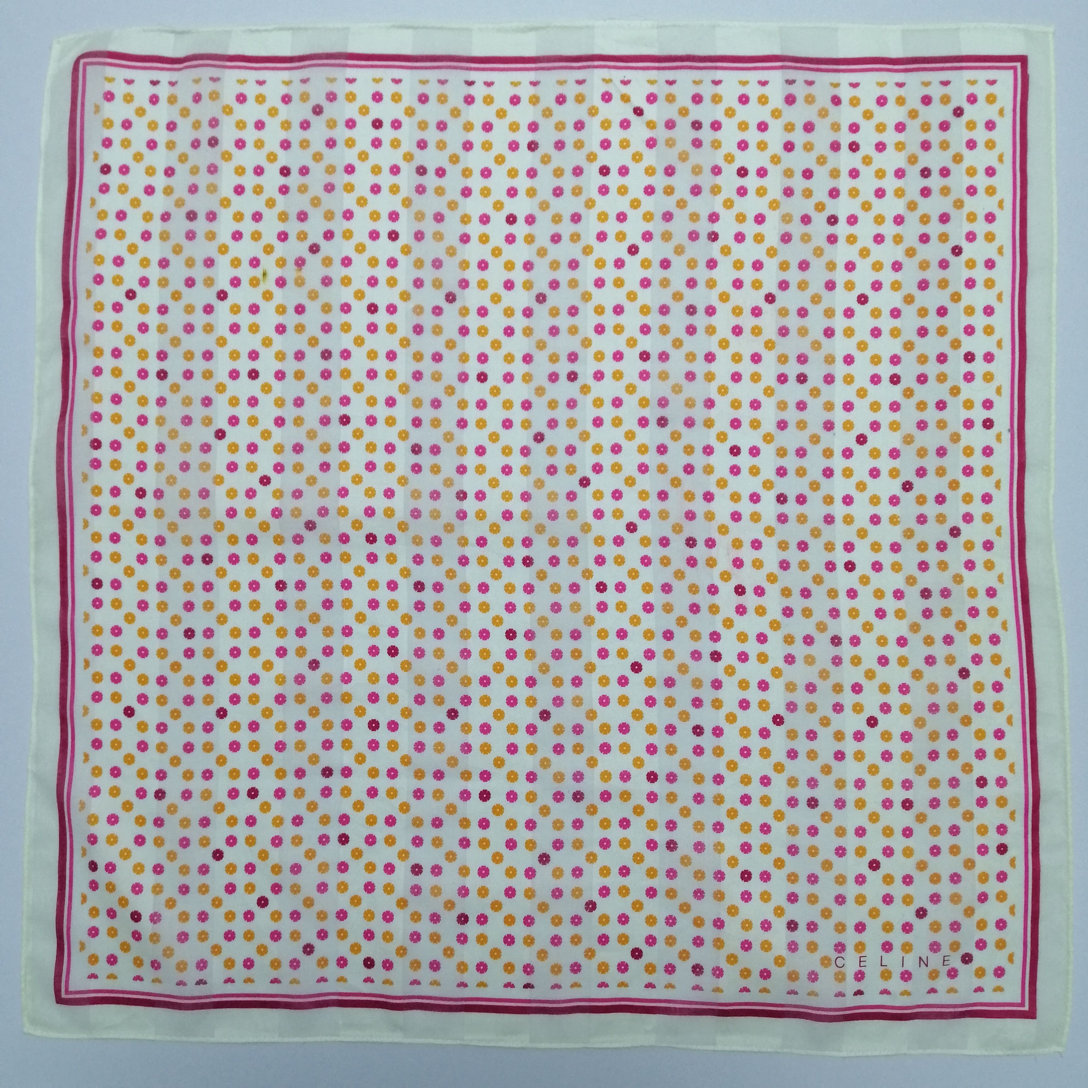 Celine × Vintage Celine Paris Handkerchief/Neckerchief/Scarves-KD1178 Size ONE SIZE - 2 Thumbnail