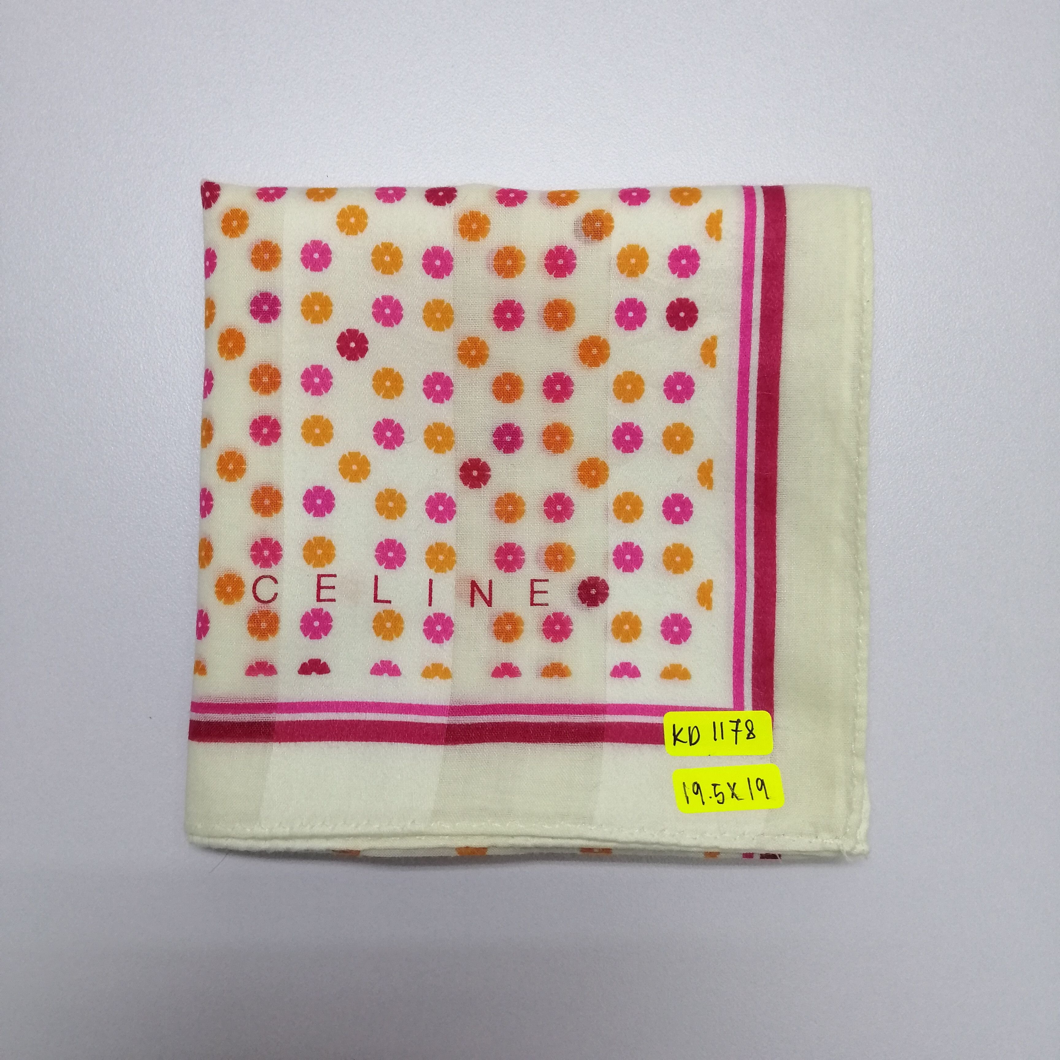 Celine × Vintage Celine Paris Handkerchief/Neckerchief/Scarves-KD1178 Size ONE SIZE - 5 Thumbnail