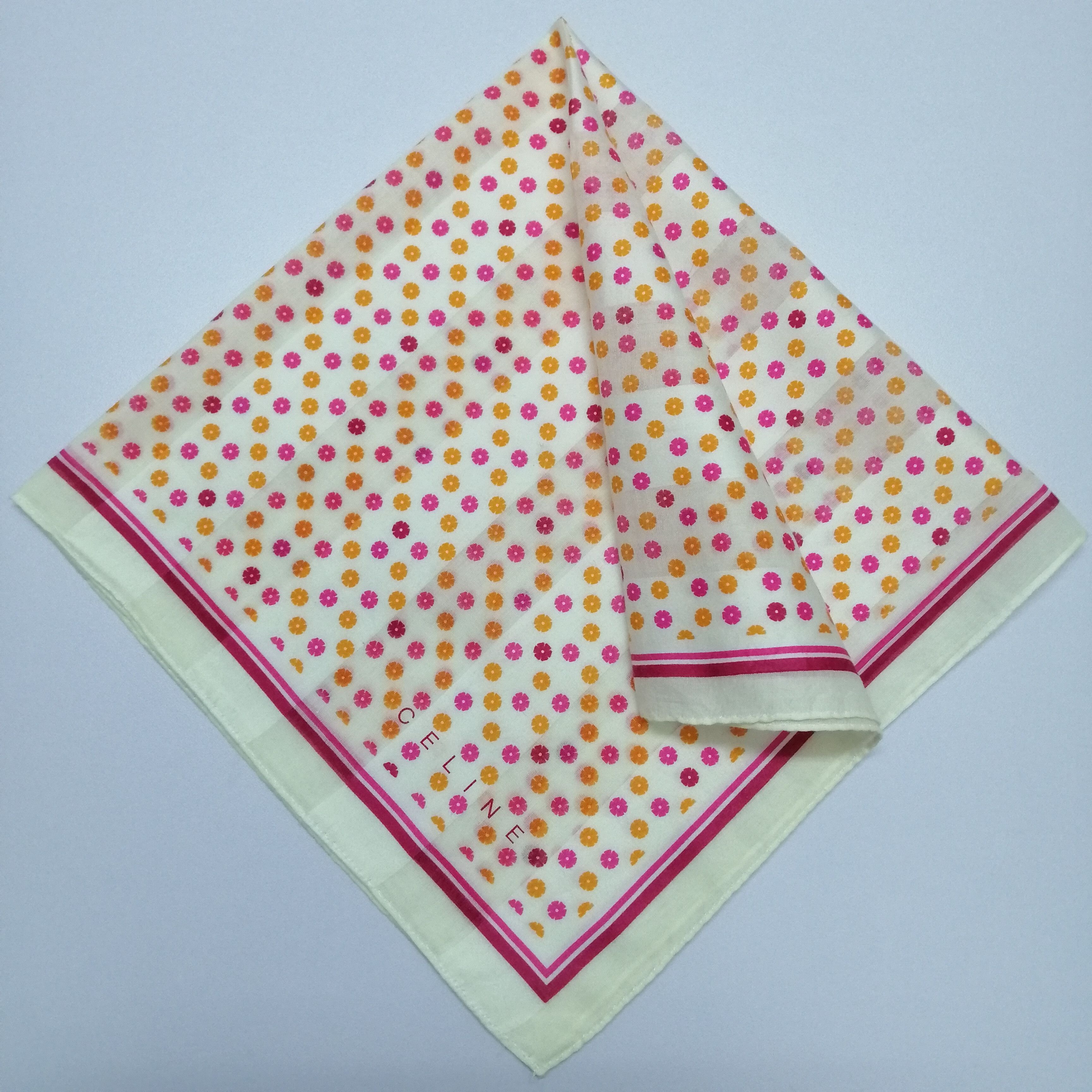 Celine × Vintage Celine Paris Handkerchief/Neckerchief/Scarves-KD1178 Size ONE SIZE - 1 Thumbnail