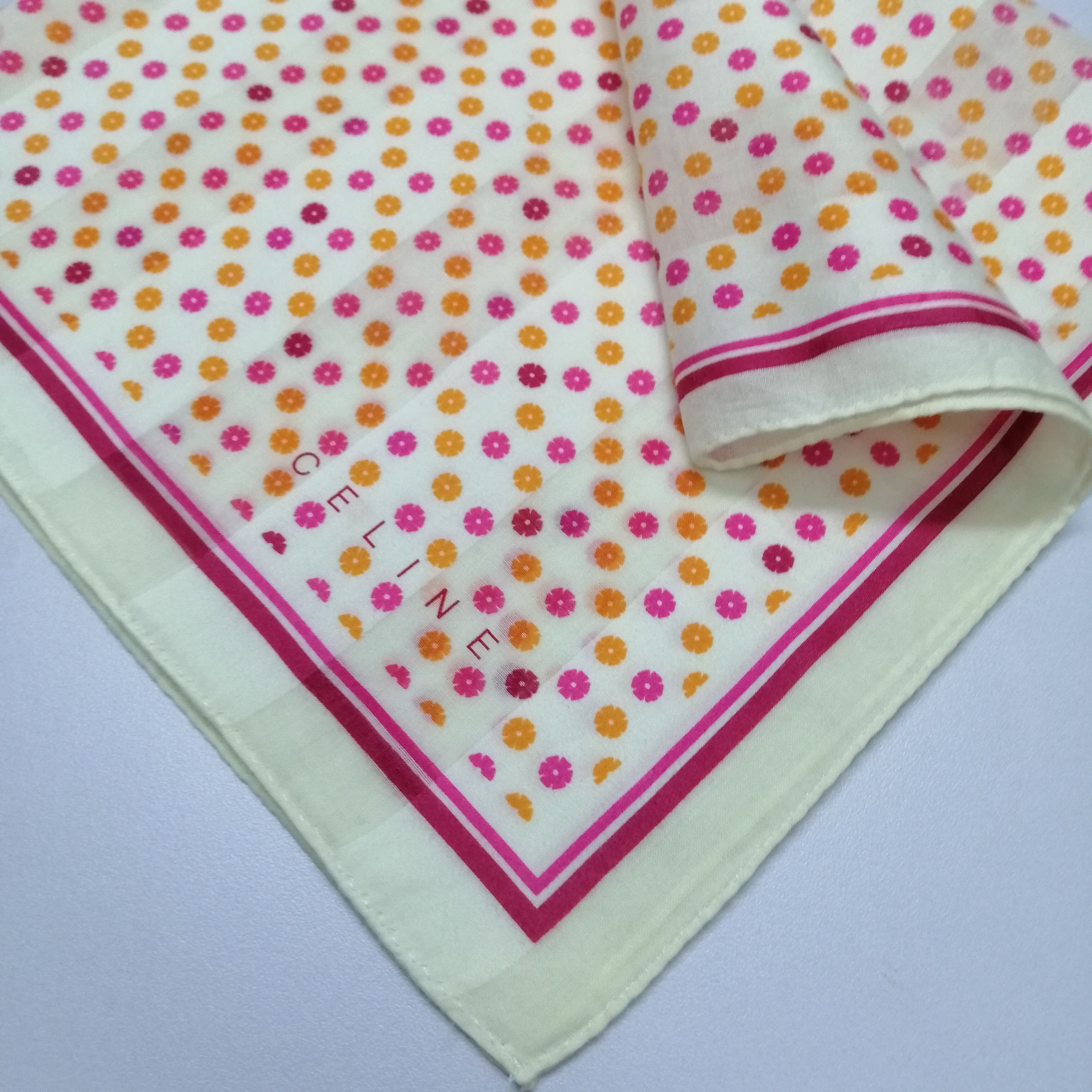 Celine × Vintage Celine Paris Handkerchief/Neckerchief/Scarves-KD1178 Size ONE SIZE - 3 Thumbnail