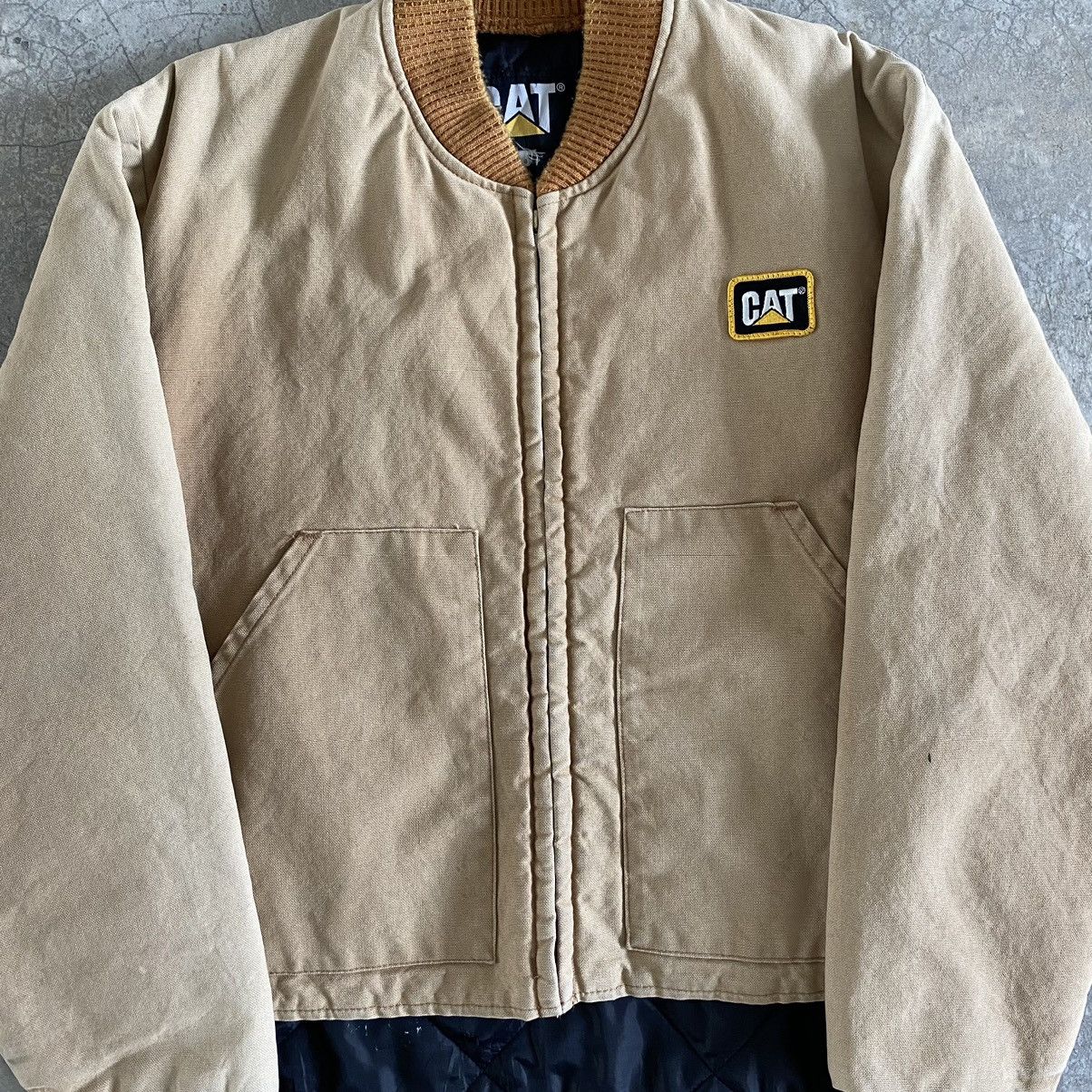 Caterpillar Vintage Caterpillar Faded Beige Workwear Jacket Size US M / EU 48-50 / 2 - 4 Thumbnail