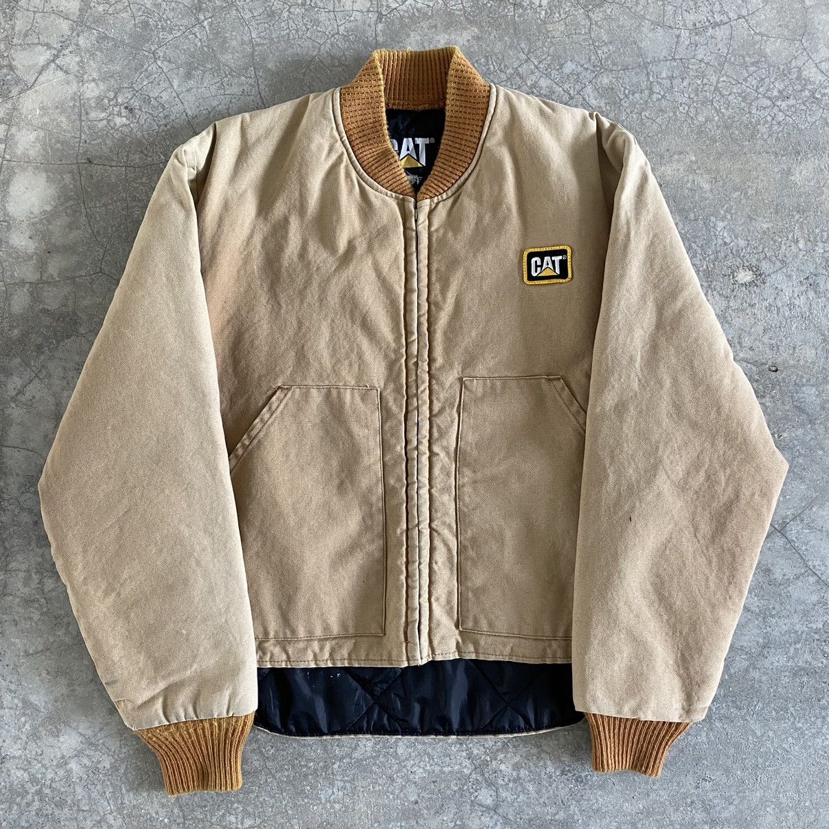 Caterpillar Vintage Caterpillar Faded Beige Workwear Jacket Size US M / EU 48-50 / 2 - 1 Thumbnail