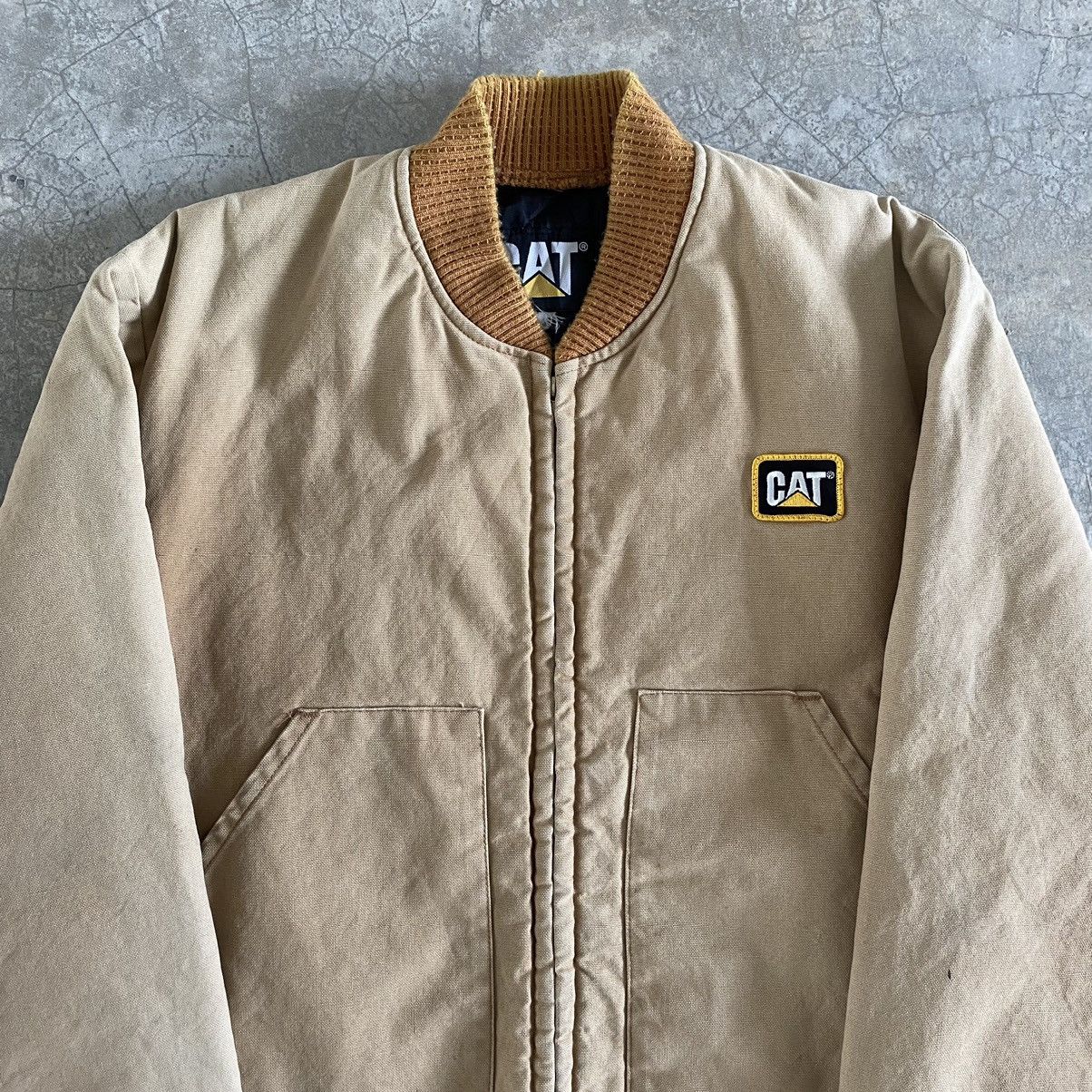 Caterpillar Vintage Caterpillar Faded Beige Workwear Jacket Size US M / EU 48-50 / 2 - 2 Thumbnail