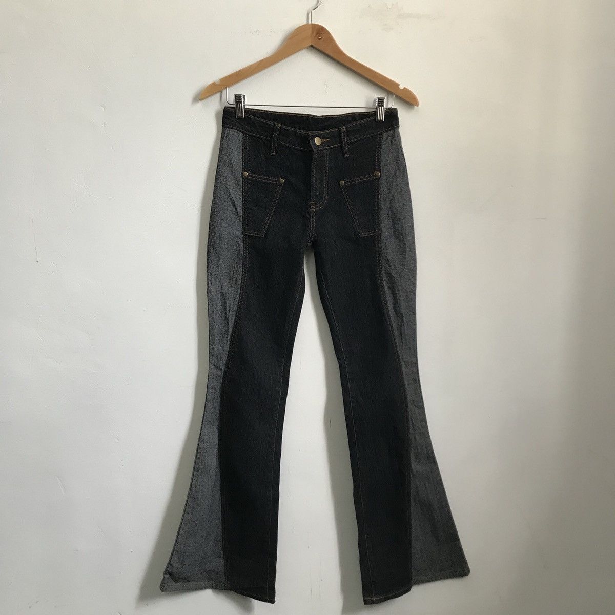 Undercover Boot Cut Flare Patchwork Style Denim Jeans Size US 28 / EU 44 - 1 Thumbnail