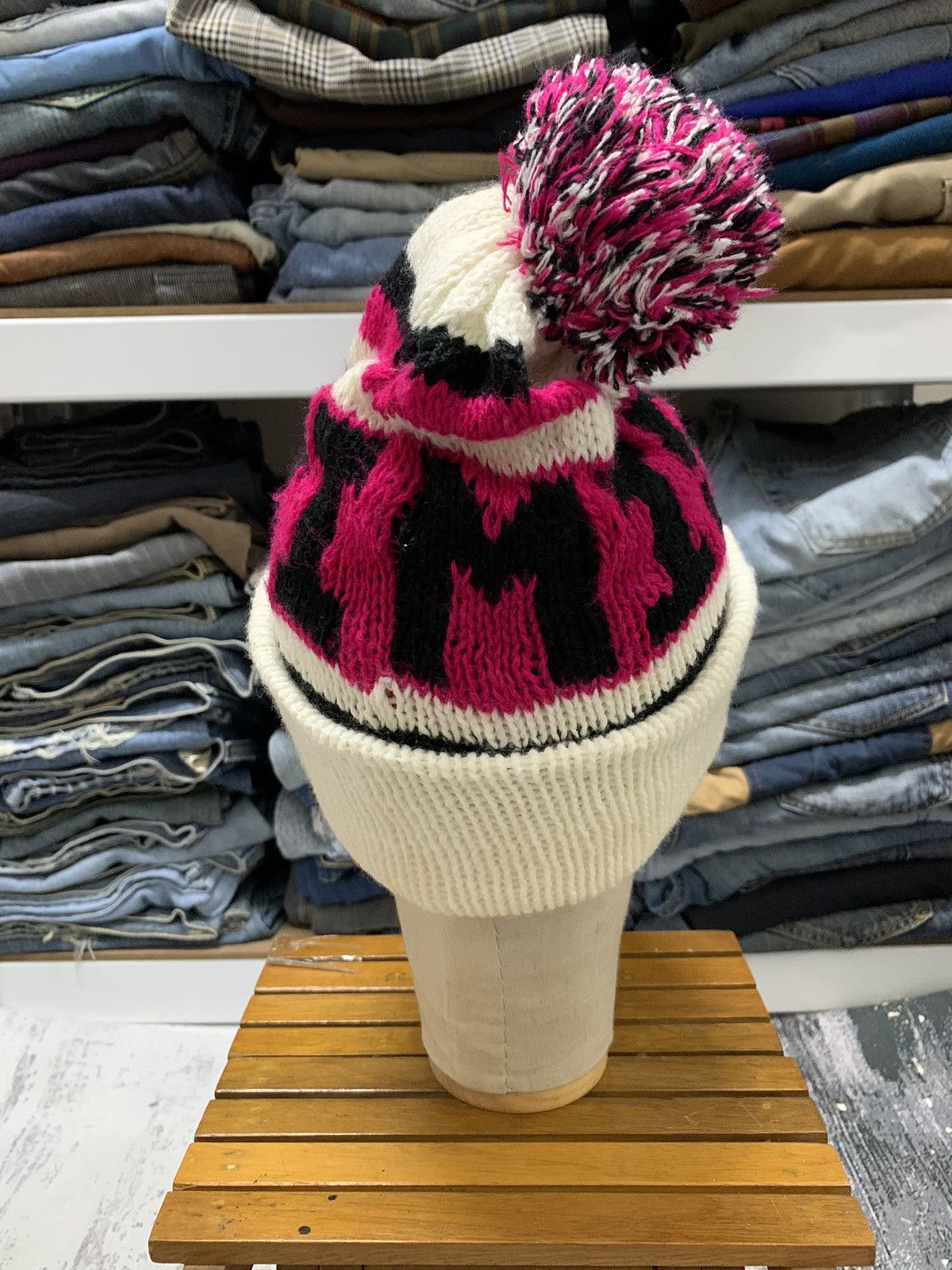 Japanese Brand Beanie Hat Two Tone Missouri Snow Cap Hat Size ONE SIZE - 4 Thumbnail