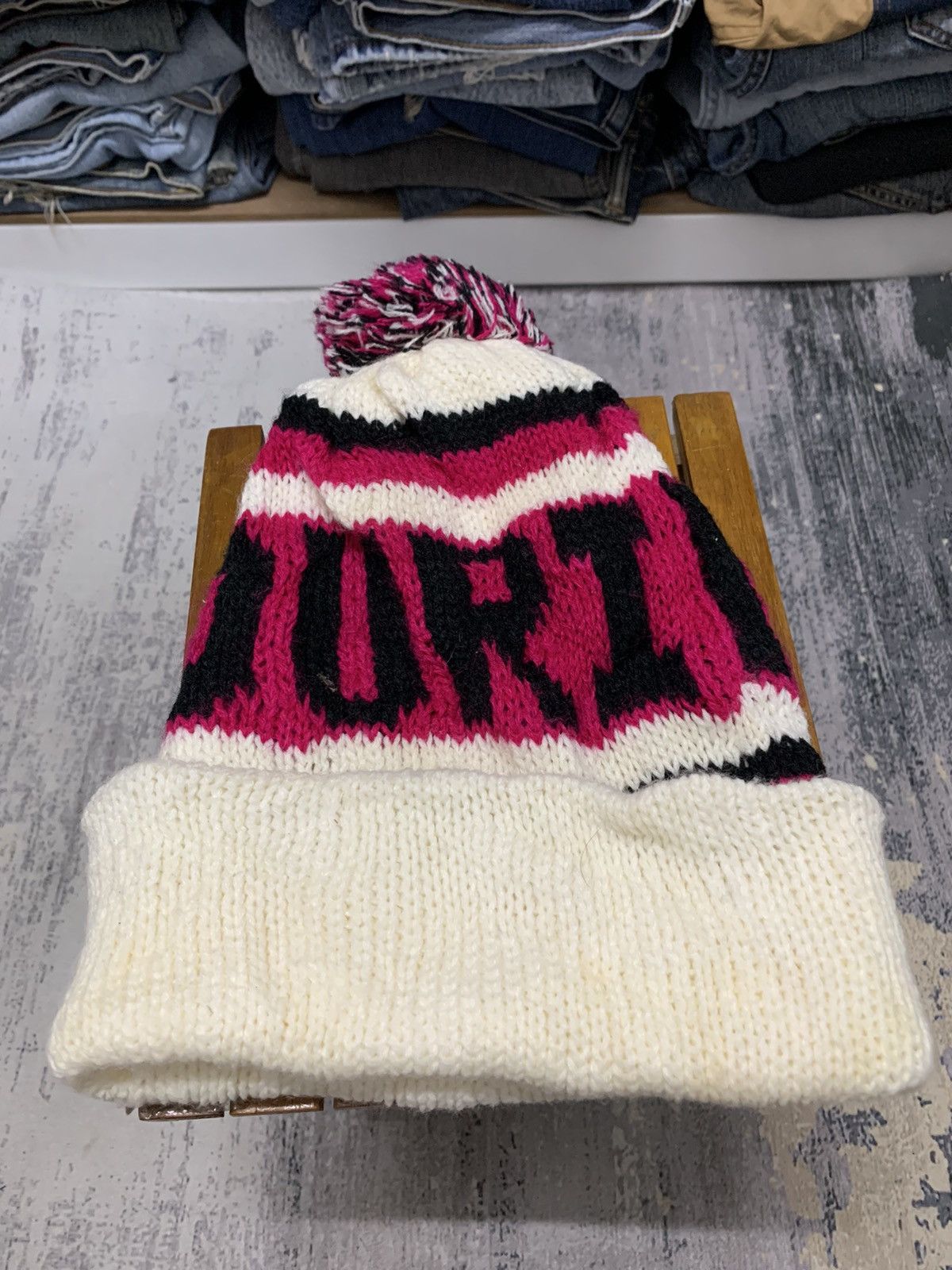 Japanese Brand Beanie Hat Two Tone Missouri Snow Cap Hat Size ONE SIZE - 6 Thumbnail