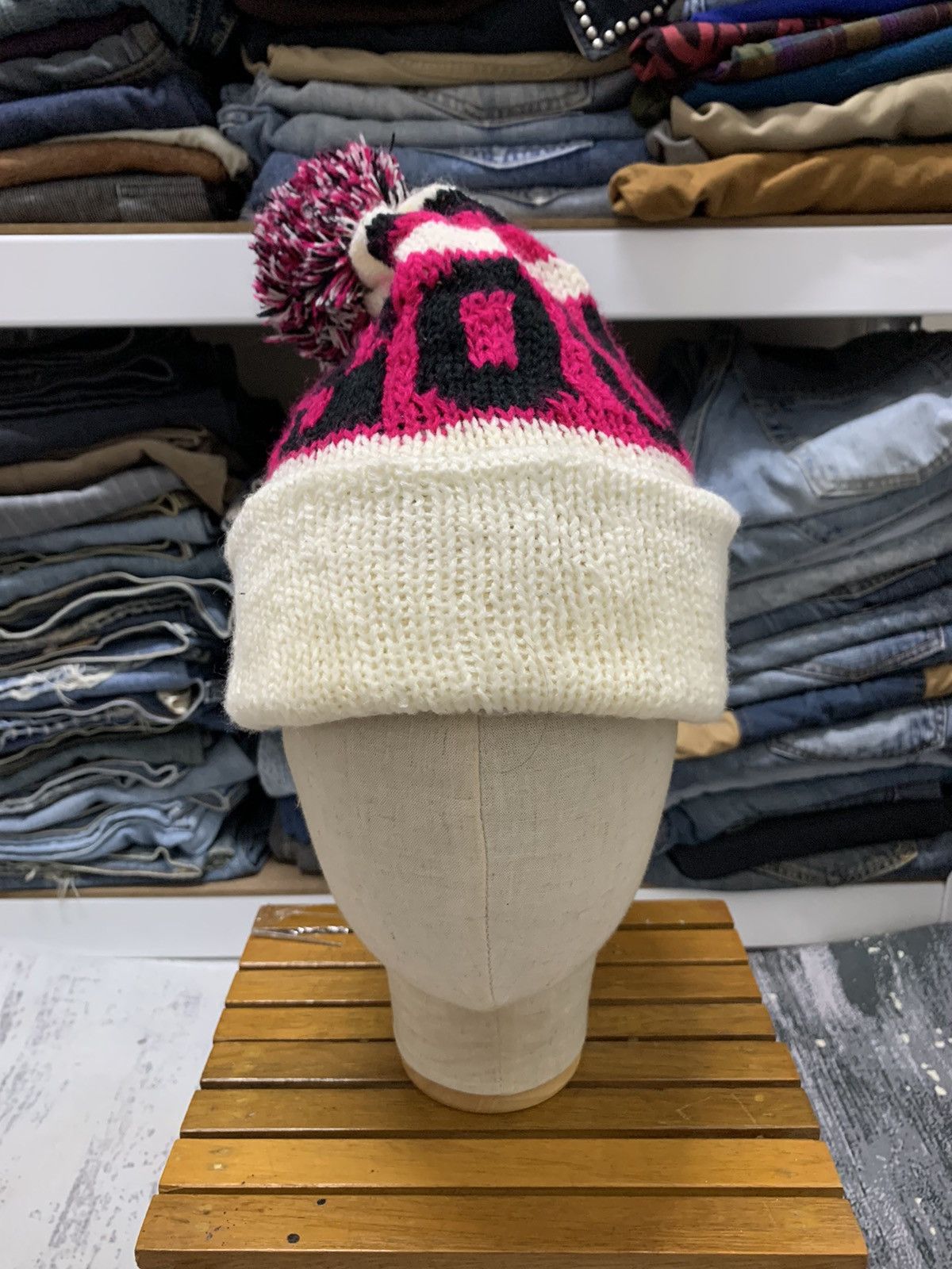 Japanese Brand Beanie Hat Two Tone Missouri Snow Cap Hat Size ONE SIZE - 2 Thumbnail