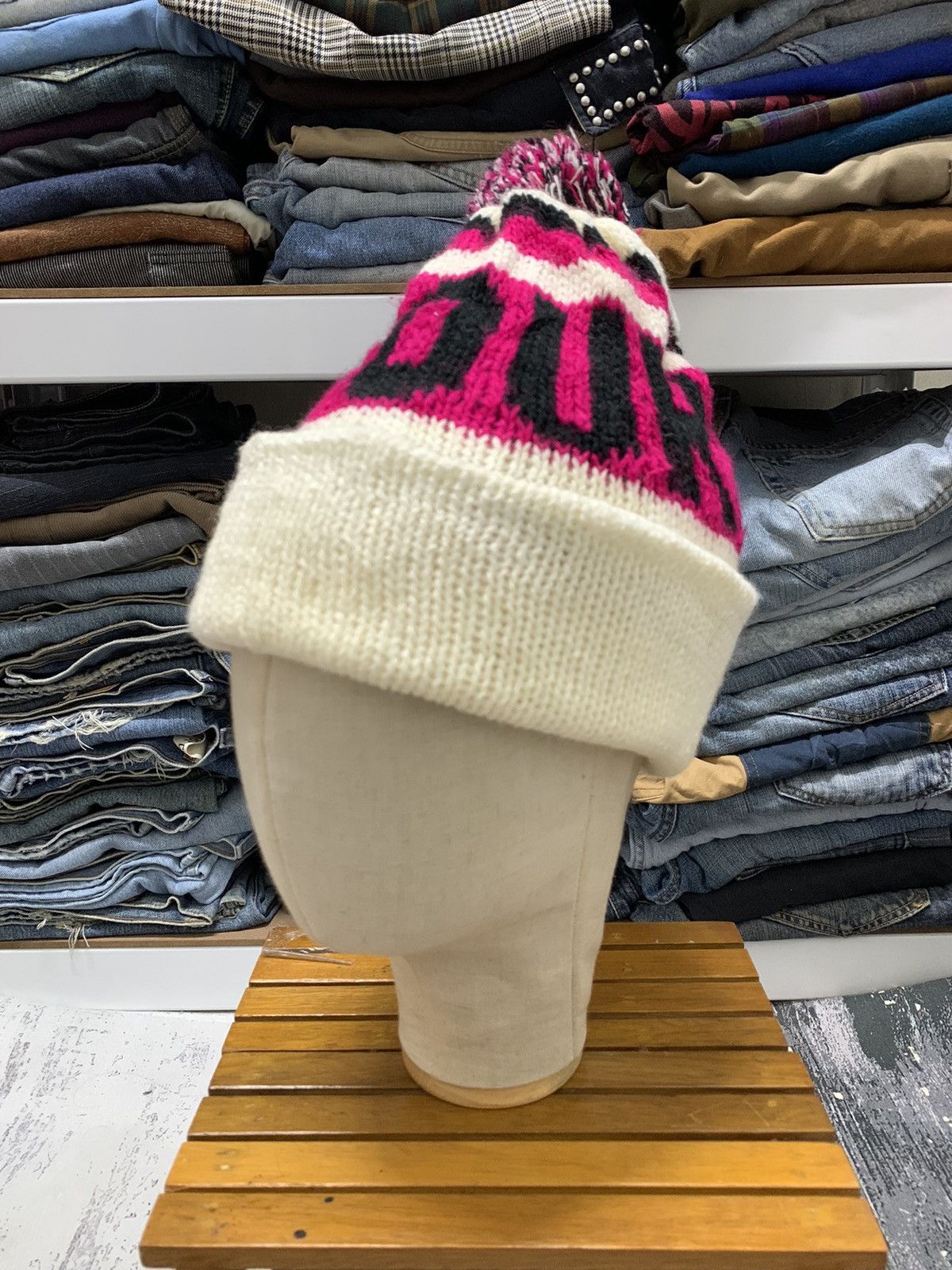 Japanese Brand Beanie Hat Two Tone Missouri Snow Cap Hat Size ONE SIZE - 1 Thumbnail
