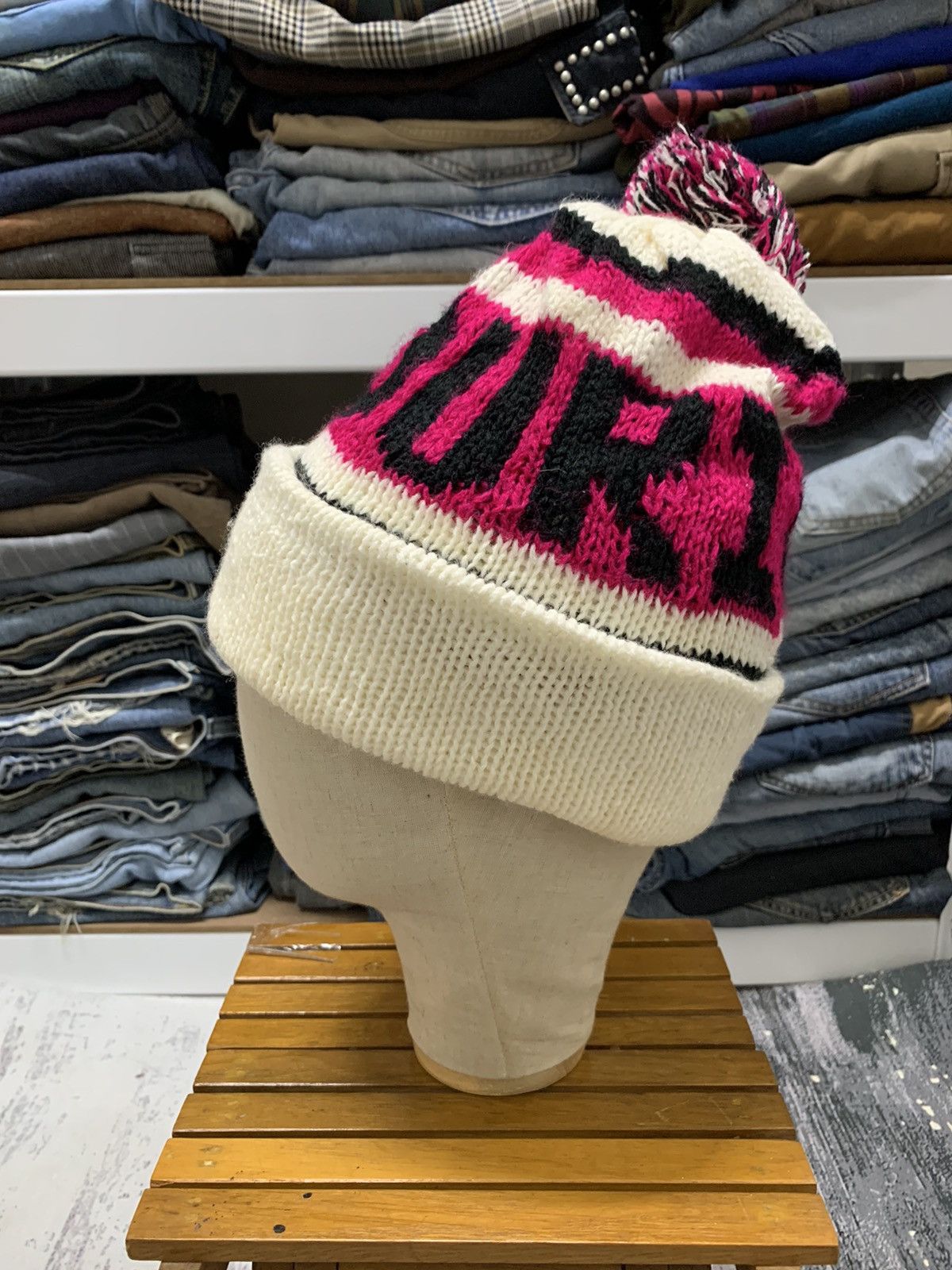 Japanese Brand Beanie Hat Two Tone Missouri Snow Cap Hat Size ONE SIZE - 3 Thumbnail