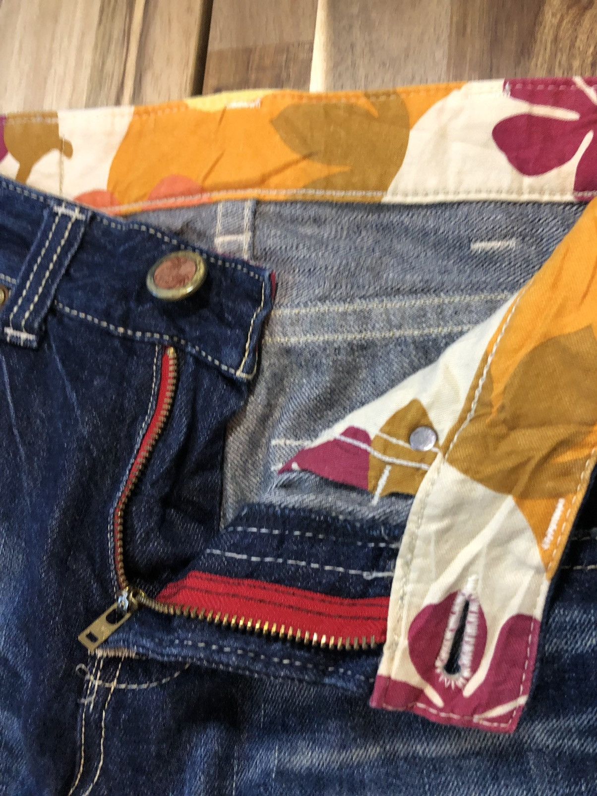Edwin Edwin Blue Trip Flare Design Distressed Denim Jeans Size US 32 / EU 48 - 6 Thumbnail