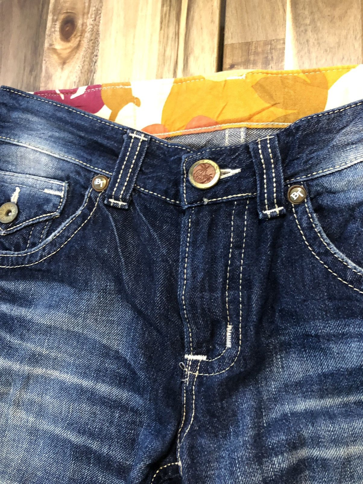 Edwin Edwin Blue Trip Flare Design Distressed Denim Jeans Size US 32 / EU 48 - 5 Thumbnail
