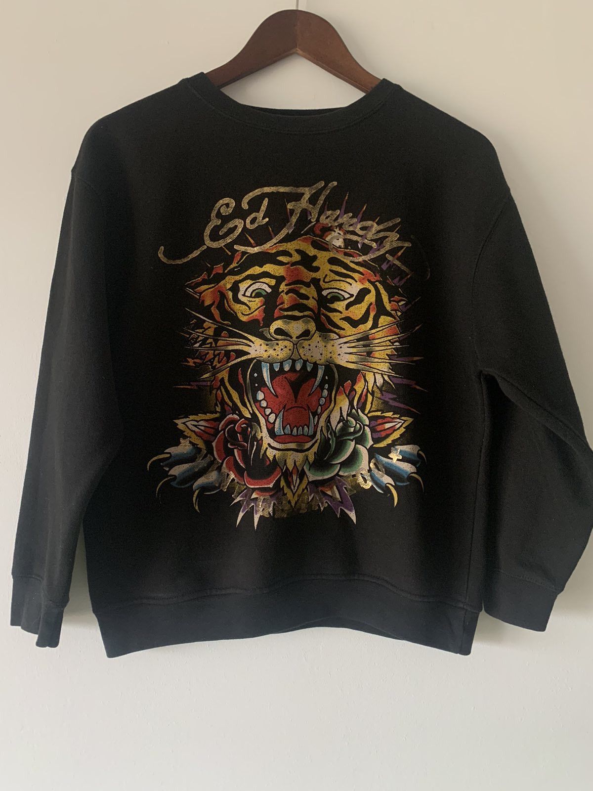 Christian Audigier Ed Hardy Black Cotton Sweatshirt Size US S / EU 44-46 / 1 - 1 Thumbnail