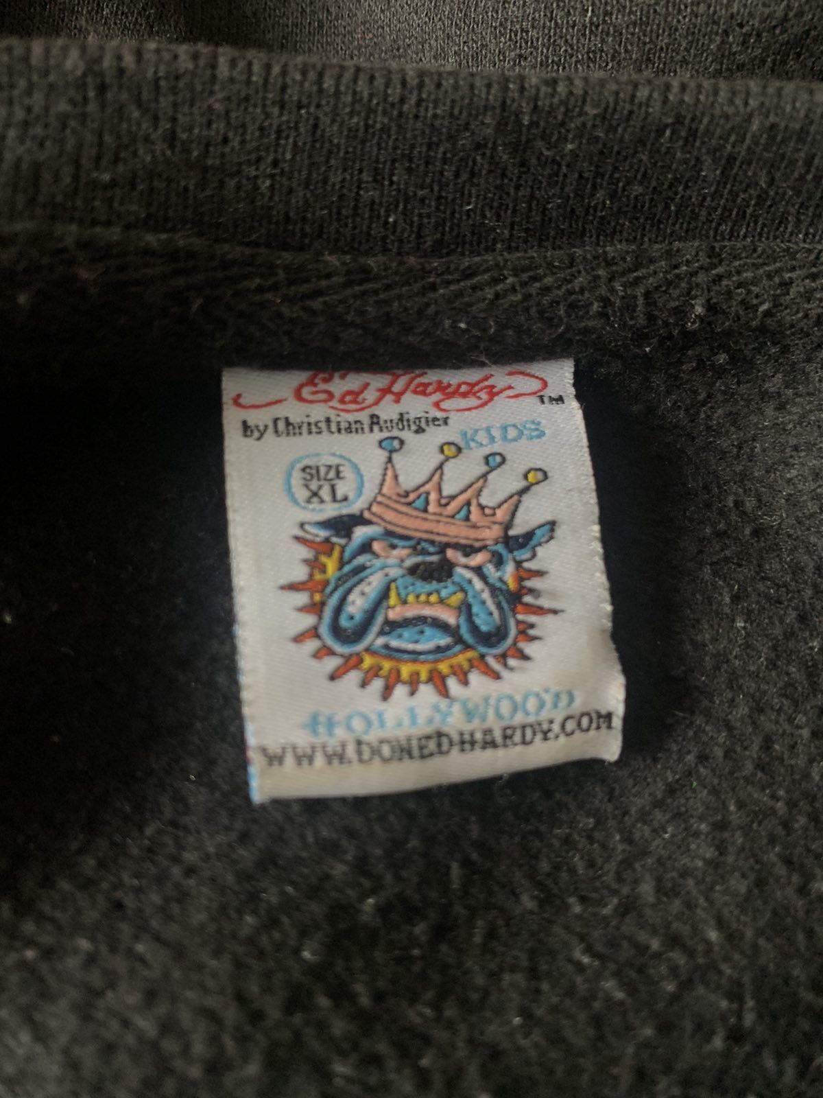Christian Audigier Ed Hardy Black Cotton Sweatshirt Size US S / EU 44-46 / 1 - 3 Thumbnail