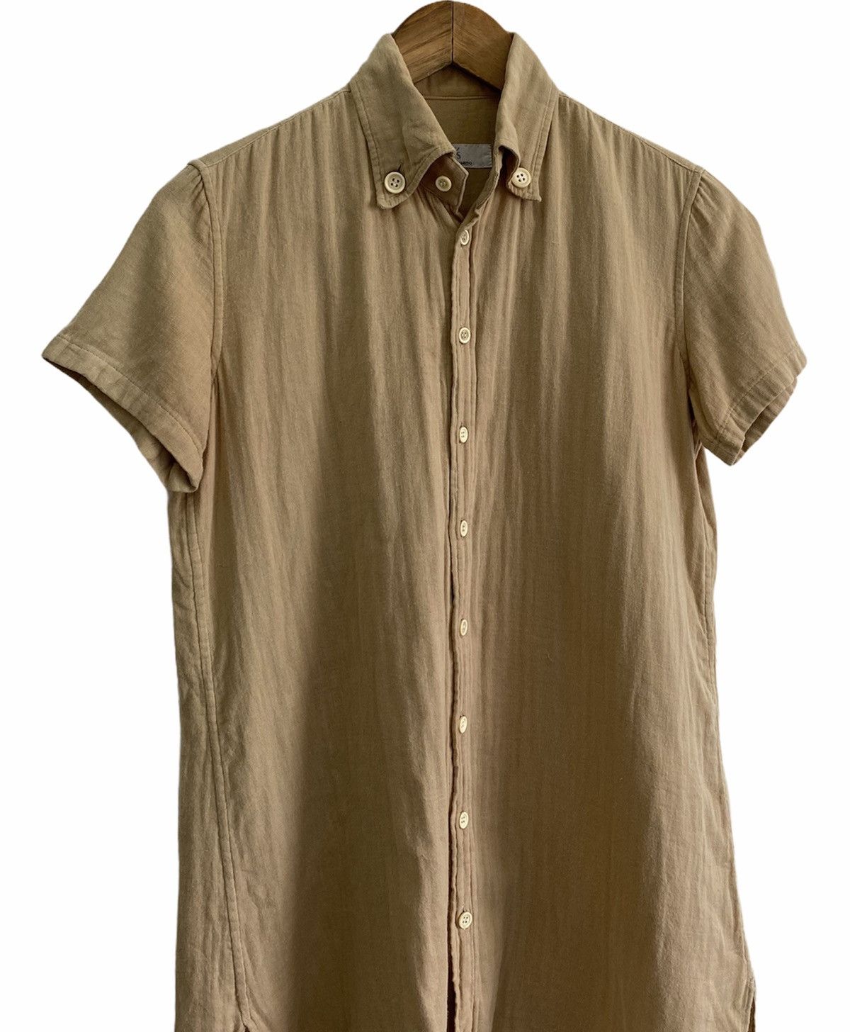 Yohji Yamamoto Y’s Yohji Yamamoto🇯🇵Old Cotton Hemp Button Long Shirt Size US S / EU 44-46 / 1 - 3 Thumbnail