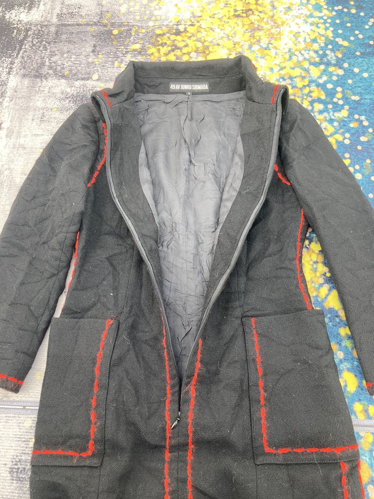 Junko Shimada 49 AV JUNKO SHIMADA WOOL COAT Size S / US 4 / IT 40 - 3 Thumbnail