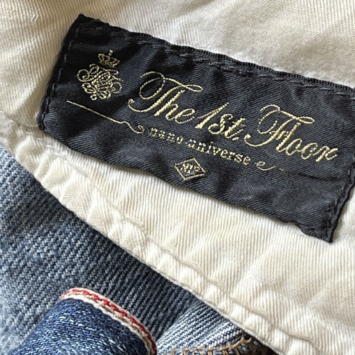 Japanese Brand × NANO universe × Vintage Distressed The 1st Floor Redline Denim Selvedge Size US 31 - 8 Thumbnail