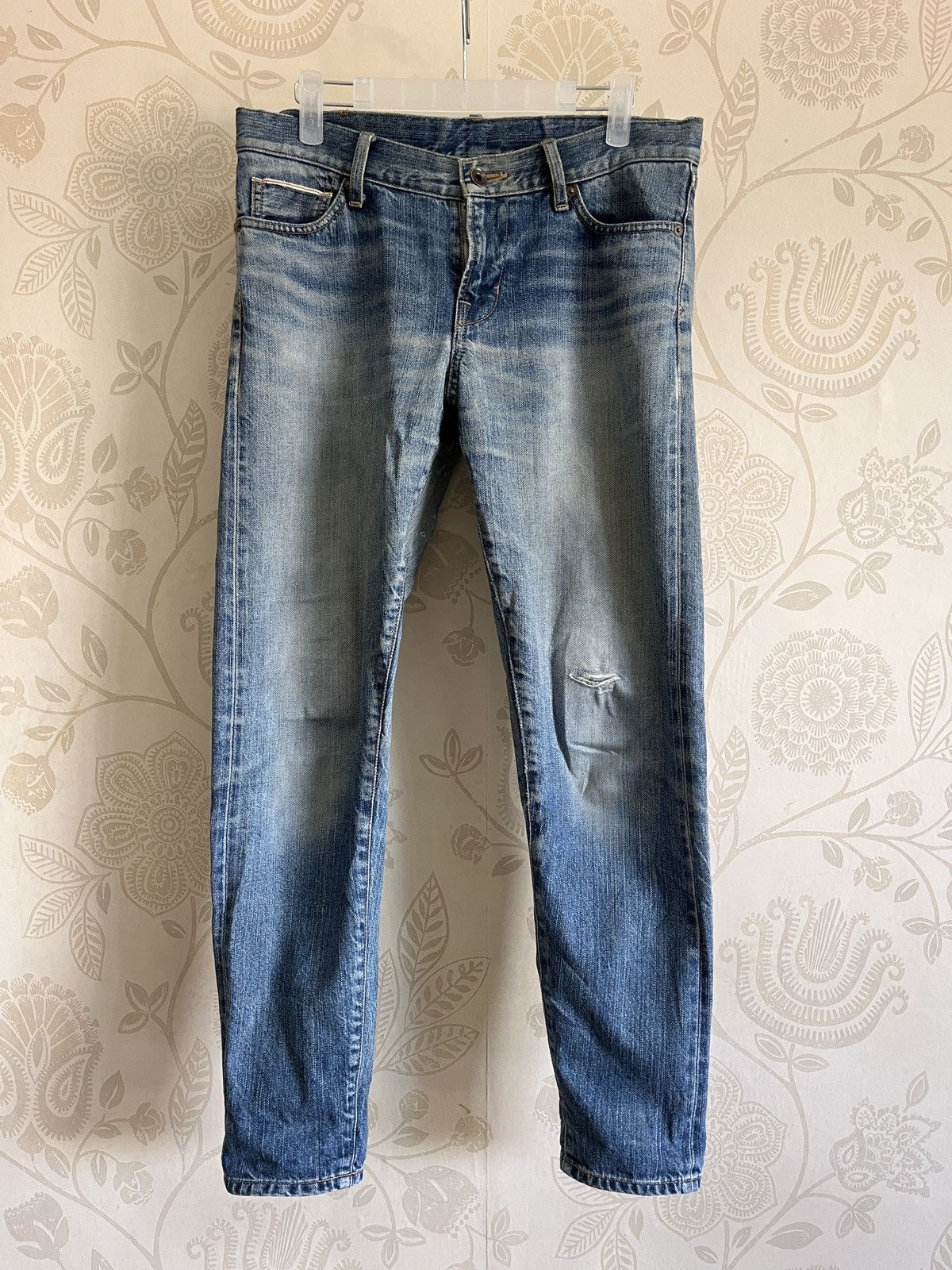 Japanese Brand × NANO universe × Vintage Distressed The 1st Floor Redline Denim Selvedge Size US 31 - 1 Thumbnail