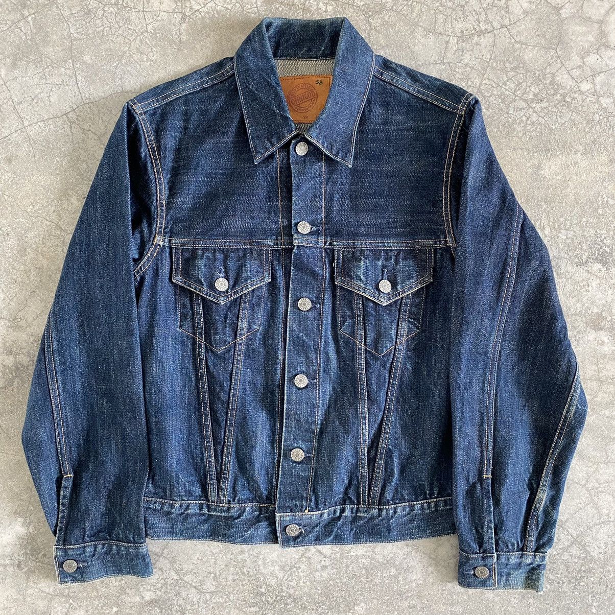 Japanese Brand Vintage Omnigod Selvedge Trucker Denim Jacket
