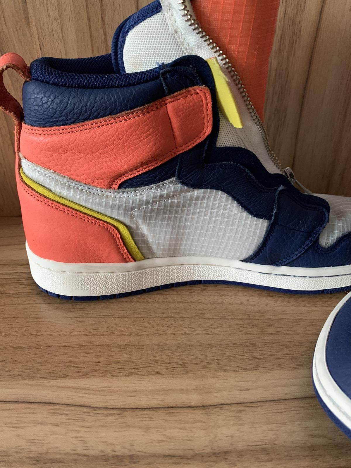 Jordan Brand Air Jordan 1 High Zip ‘Blue Void Citron’ Size US 9 / IT 39 - 5 Thumbnail