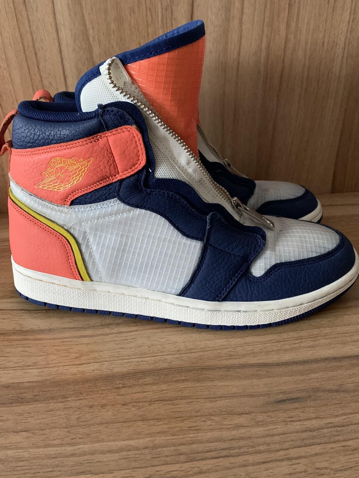 Jordan Brand Air Jordan 1 High Zip ‘Blue Void Citron’ Size US 9 / IT 39 - 1 Thumbnail