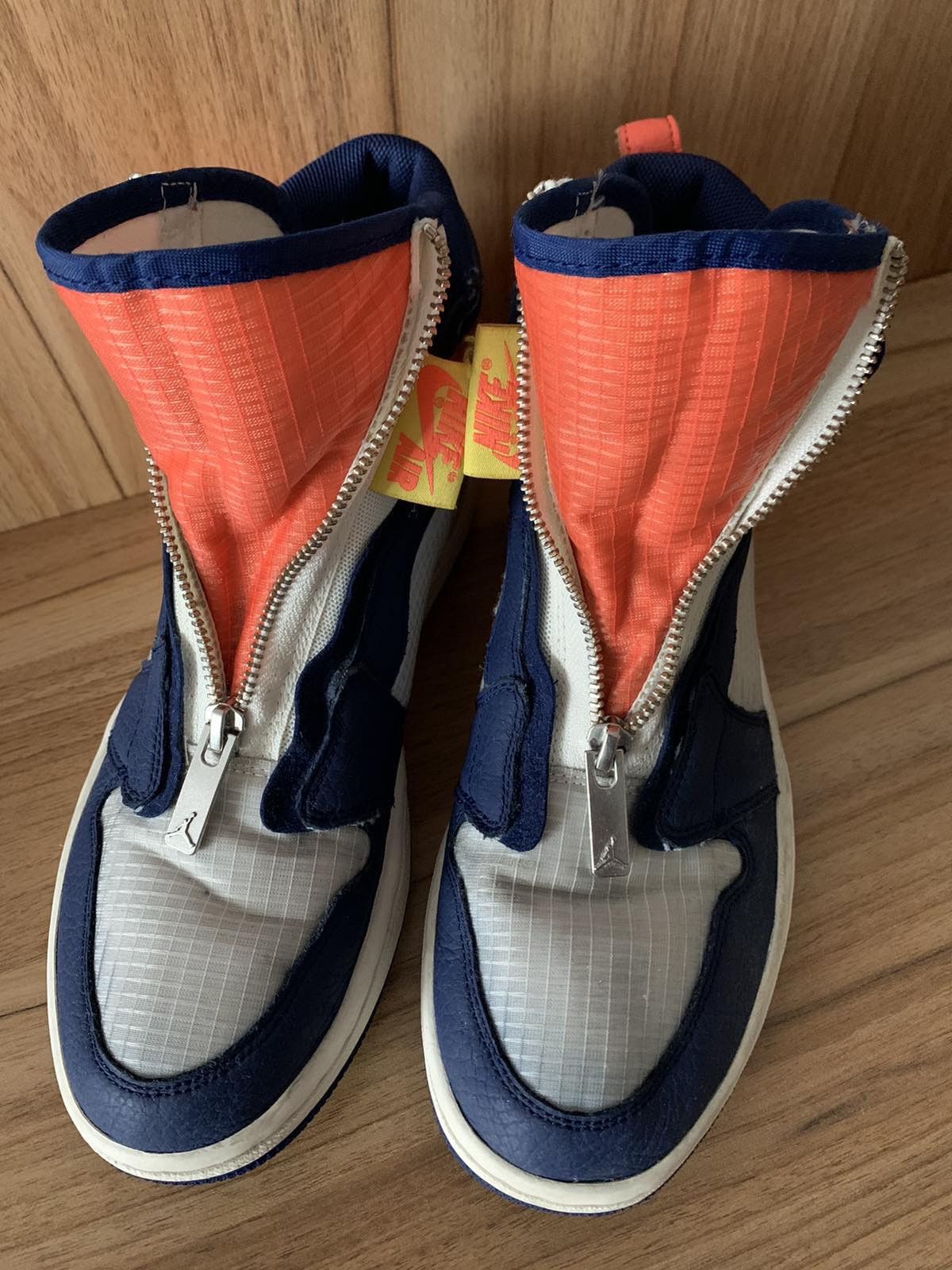 Jordan Brand Air Jordan 1 High Zip ‘Blue Void Citron’ Size US 9 / IT 39 - 7 Thumbnail