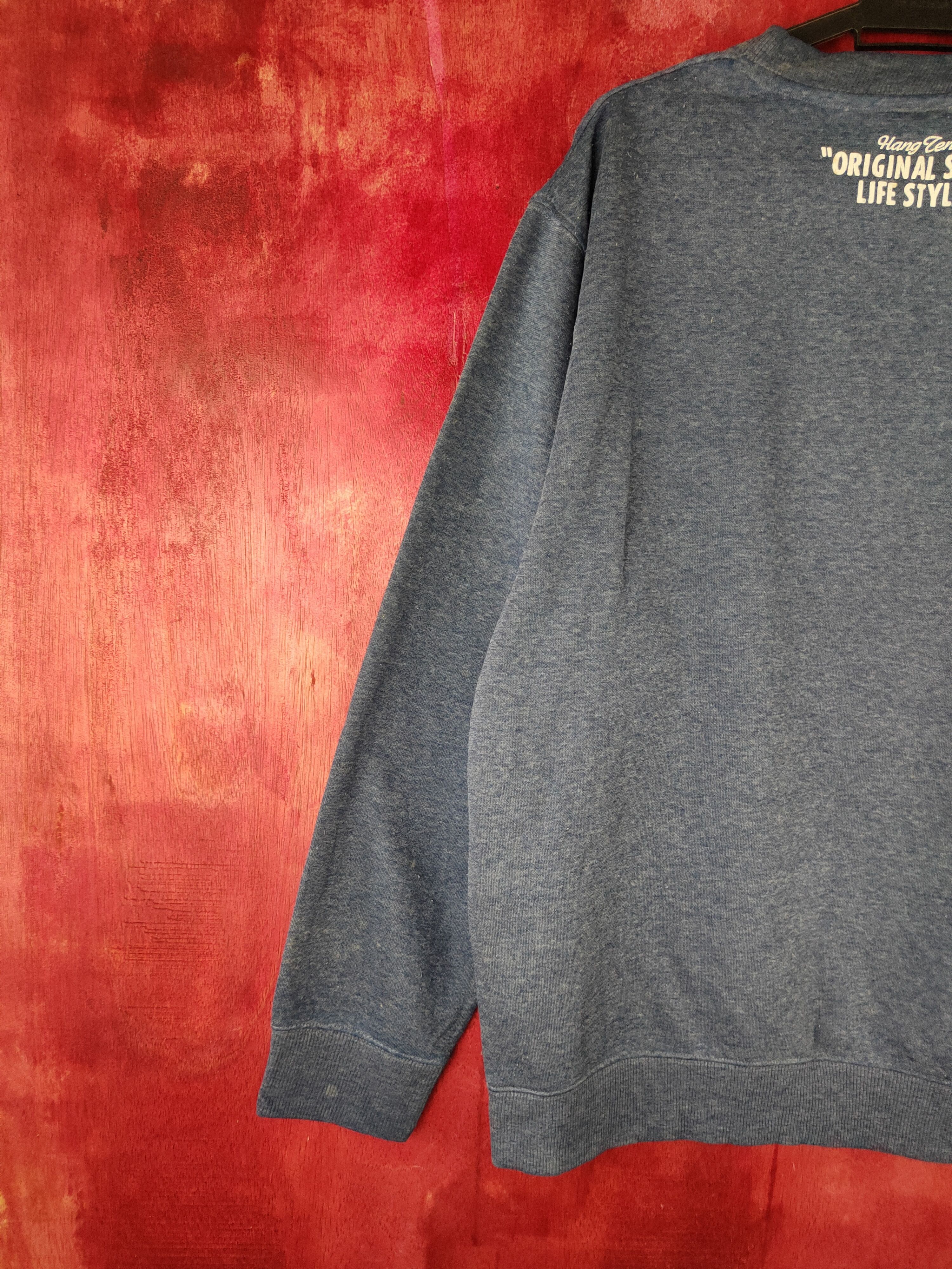 Hang Ten Hang Ten vintage Dark Blue Faded Sweatshirt #478B Size US L / EU 52-54 / 3 - 10 Thumbnail