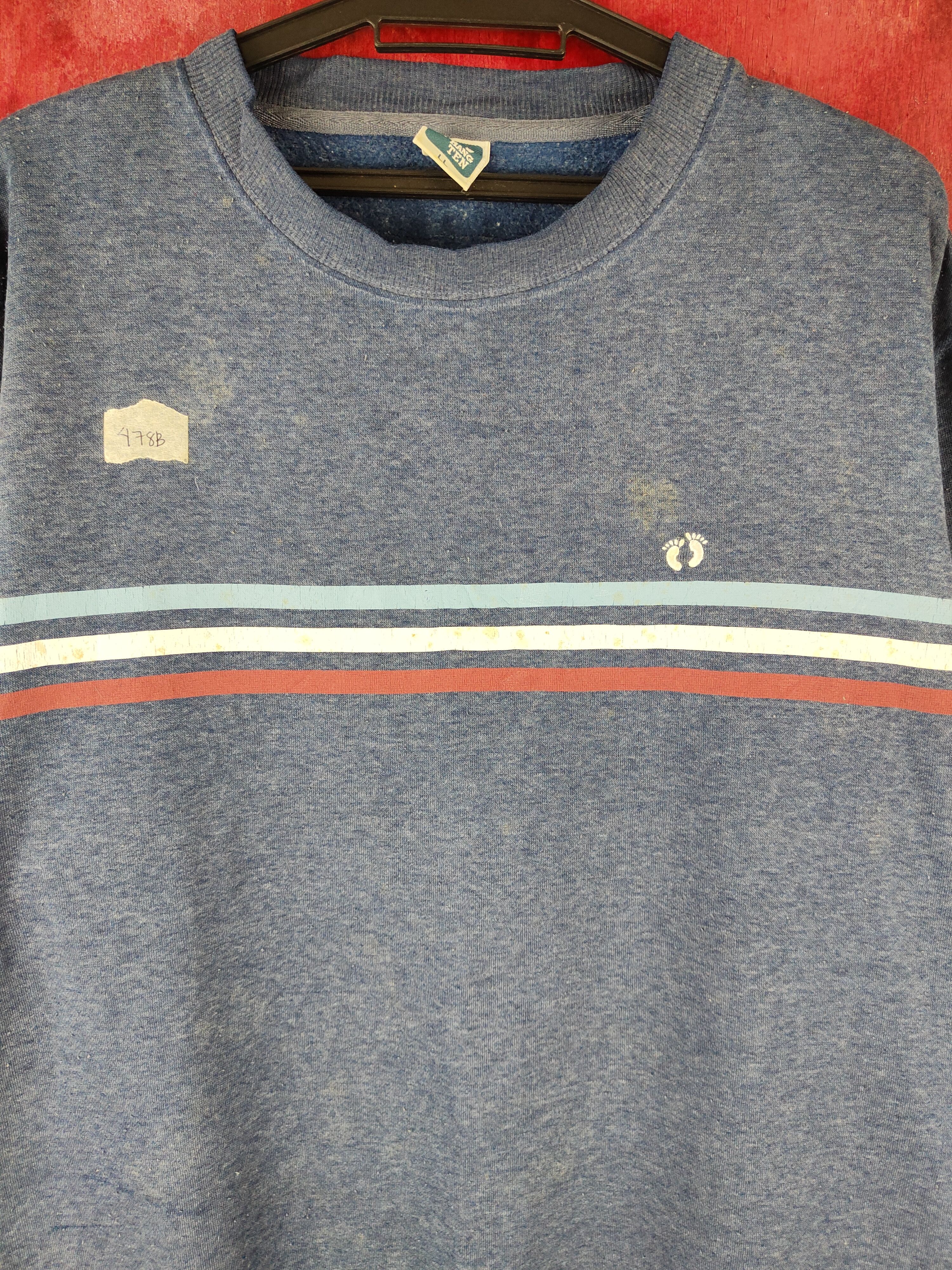 Hang Ten Hang Ten vintage Dark Blue Faded Sweatshirt #478B Size US L / EU 52-54 / 3 - 2 Thumbnail