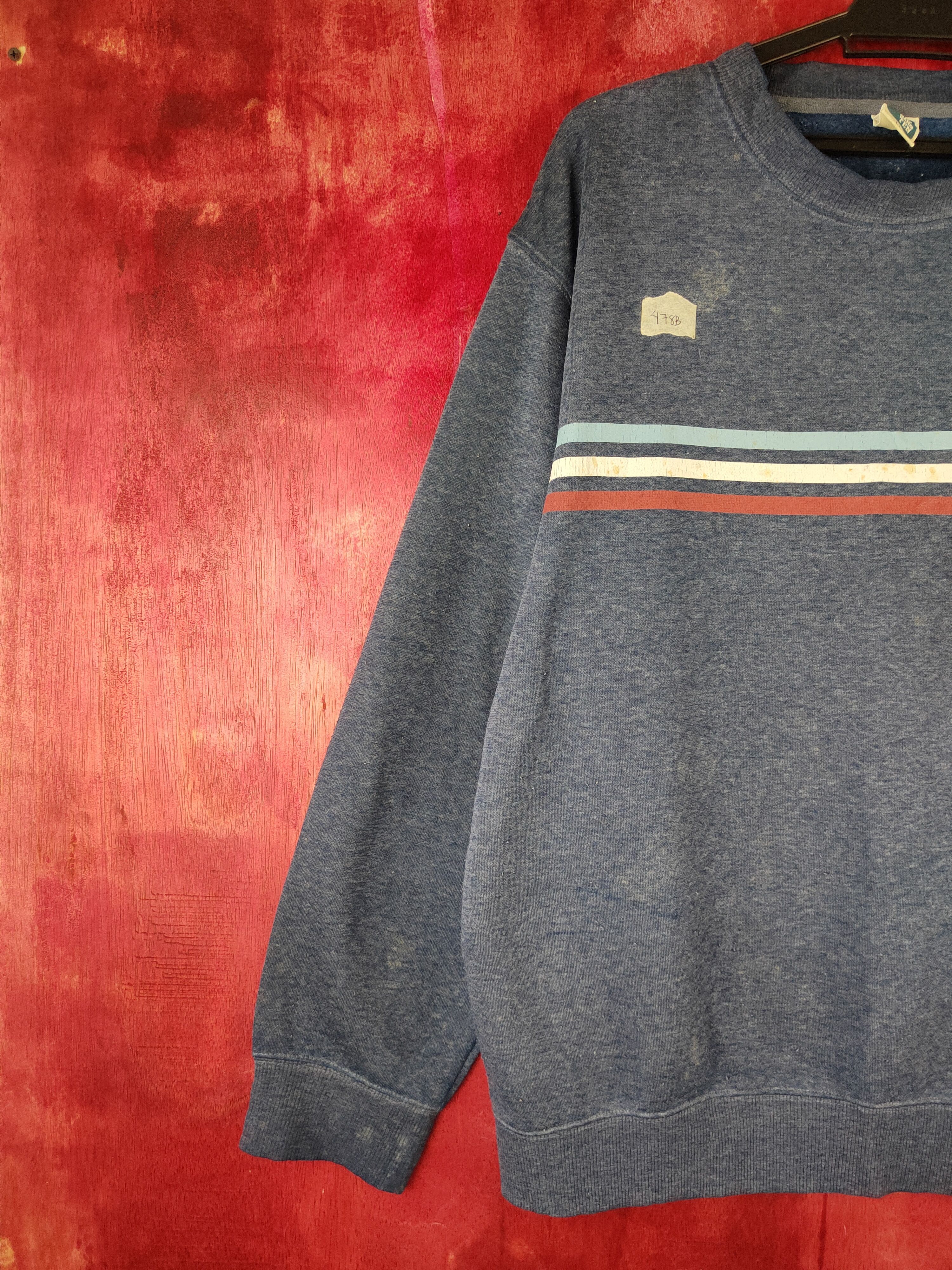Hang Ten Hang Ten vintage Dark Blue Faded Sweatshirt #478B Size US L / EU 52-54 / 3 - 3 Thumbnail