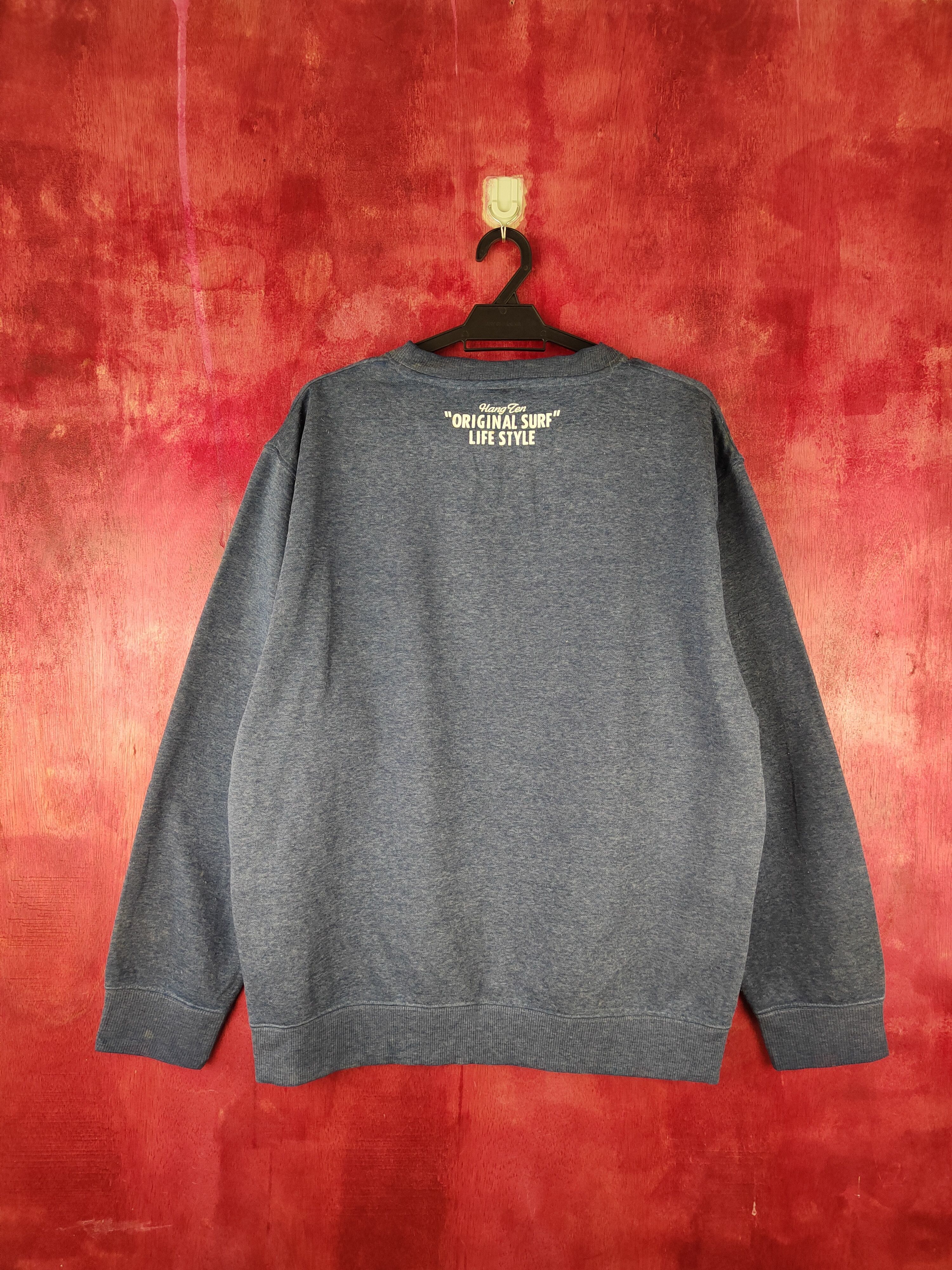 Hang Ten Hang Ten vintage Dark Blue Faded Sweatshirt #478B Size US L / EU 52-54 / 3 - 8 Thumbnail