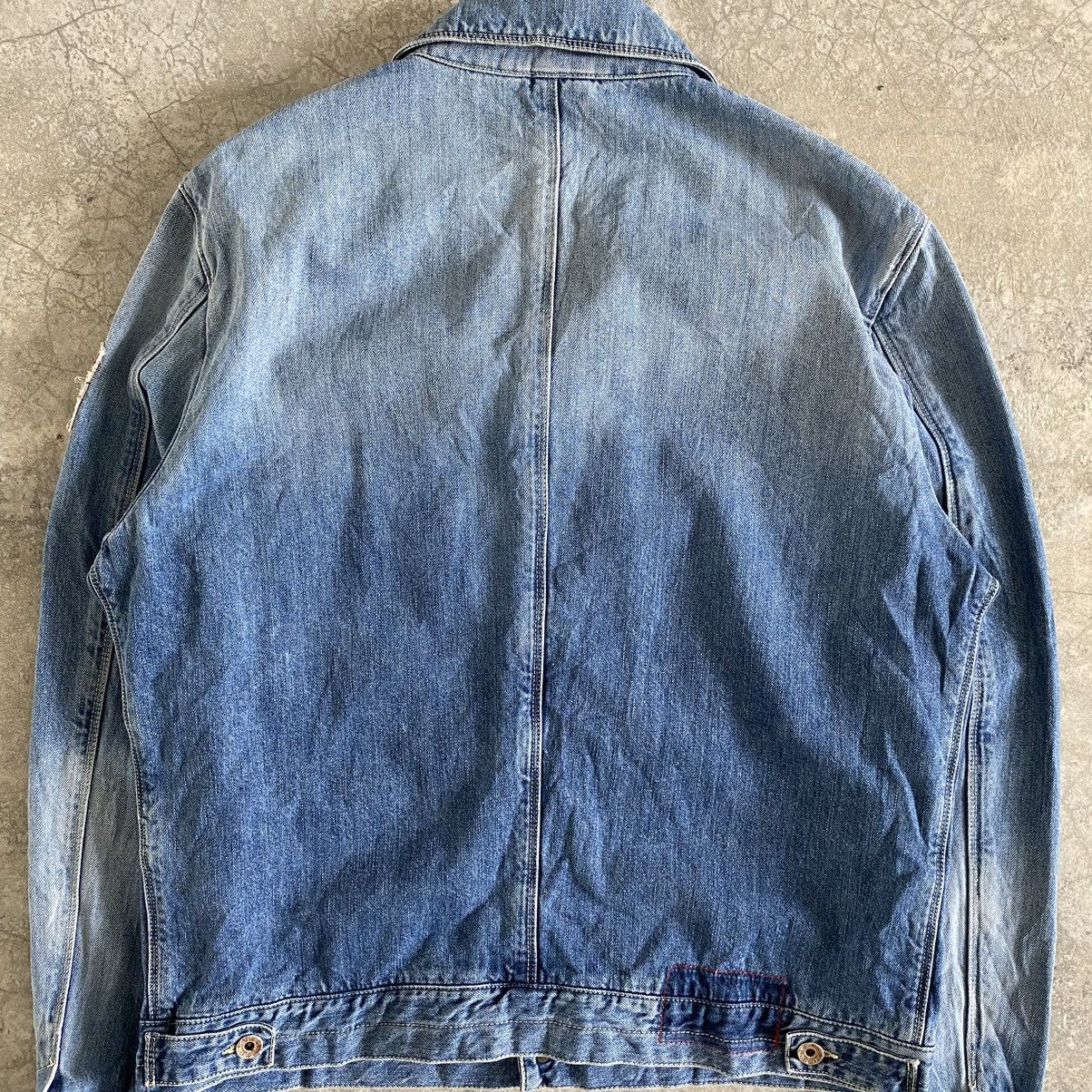 Napapijri Napapijri Made In Italy Washed Blue Denim Jacket Size US L / EU 52-54 / 3 - 12 Thumbnail