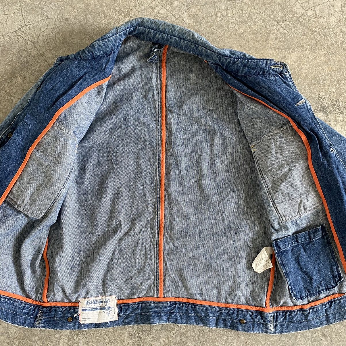 Napapijri Napapijri Made In Italy Washed Blue Denim Jacket Size US L / EU 52-54 / 3 - 14 Thumbnail