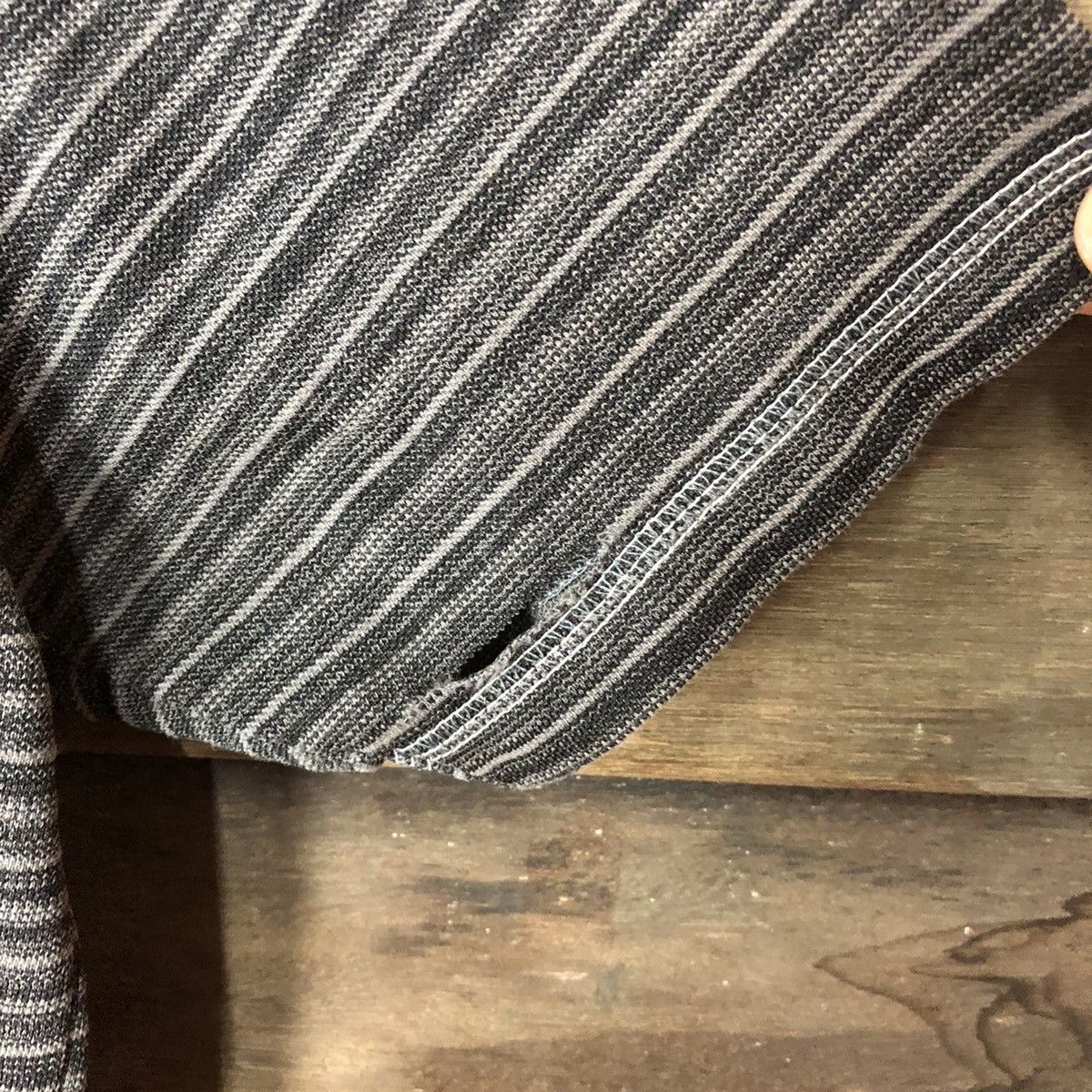 Japanese Brand Kengrove Homme vintage ripped Stripe Tshirt #7111 Size US M / EU 48-50 / 2 - 6 Thumbnail