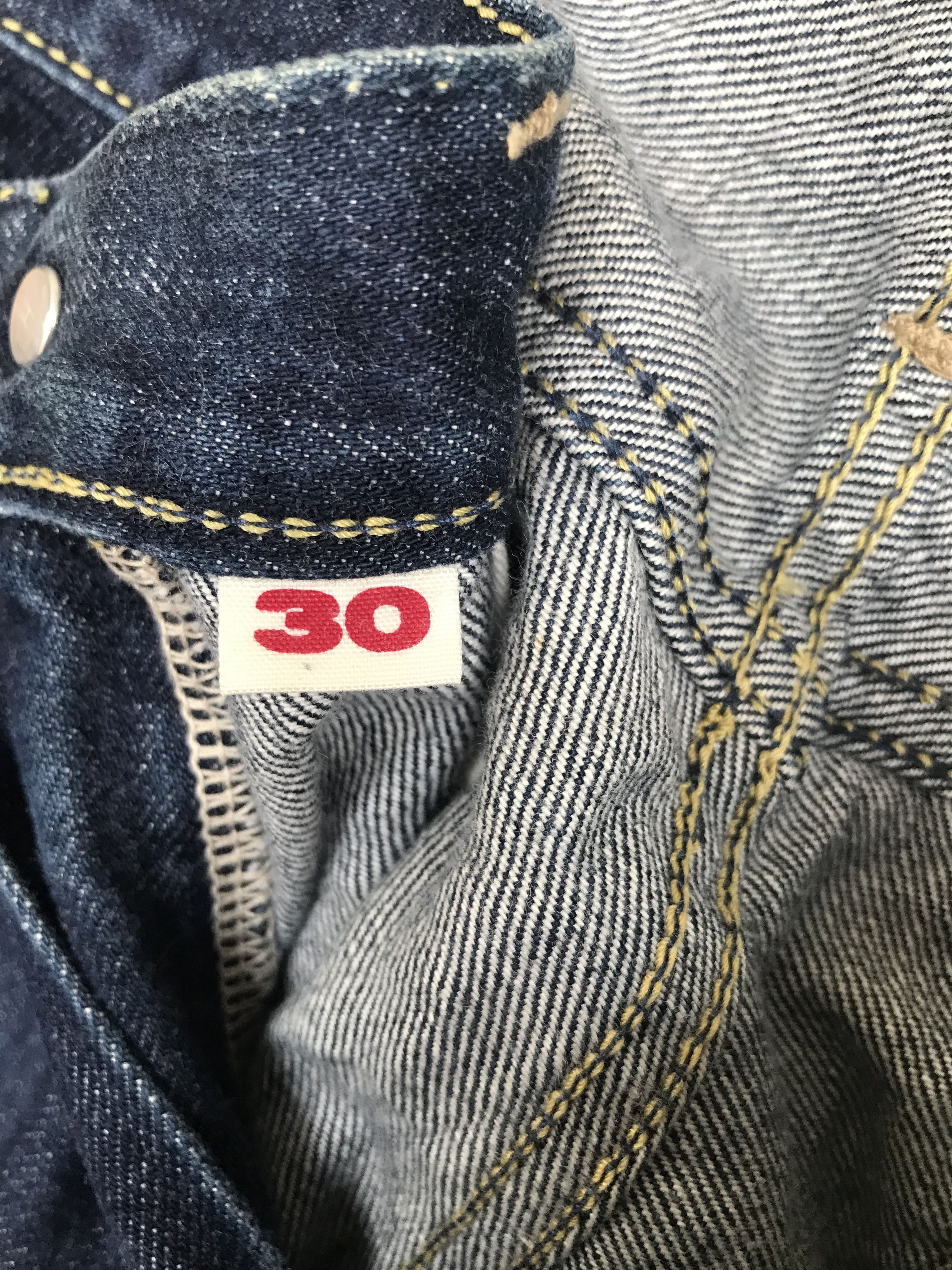 Kapital Vintage 90s BLUE BLUE Japan Pure Indigo Denim Jeans Size US 30 / EU 46 - 13 Thumbnail