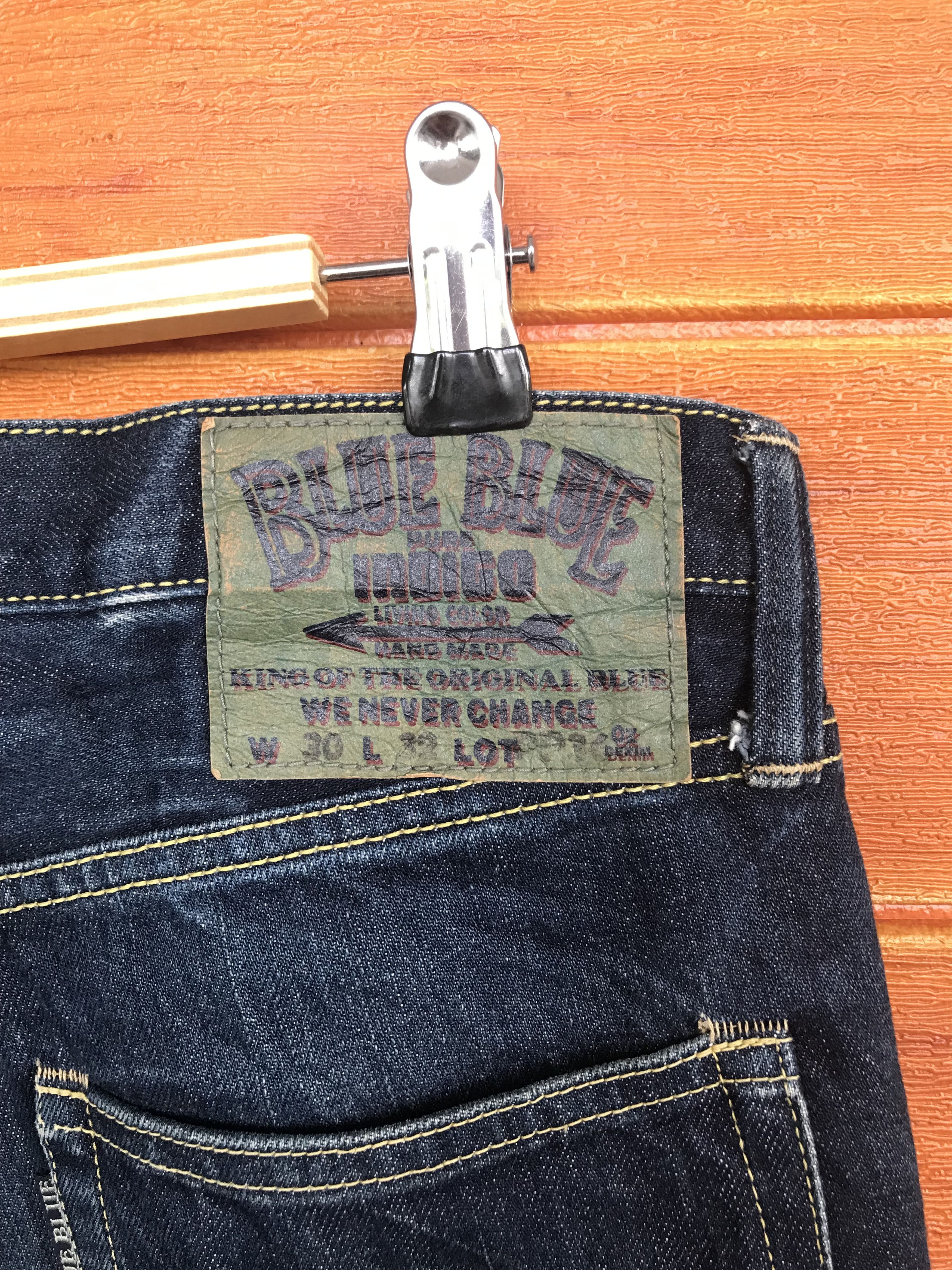 Kapital Vintage 90s BLUE BLUE Japan Pure Indigo Denim Jeans Size US 30 / EU 46 - 11 Thumbnail