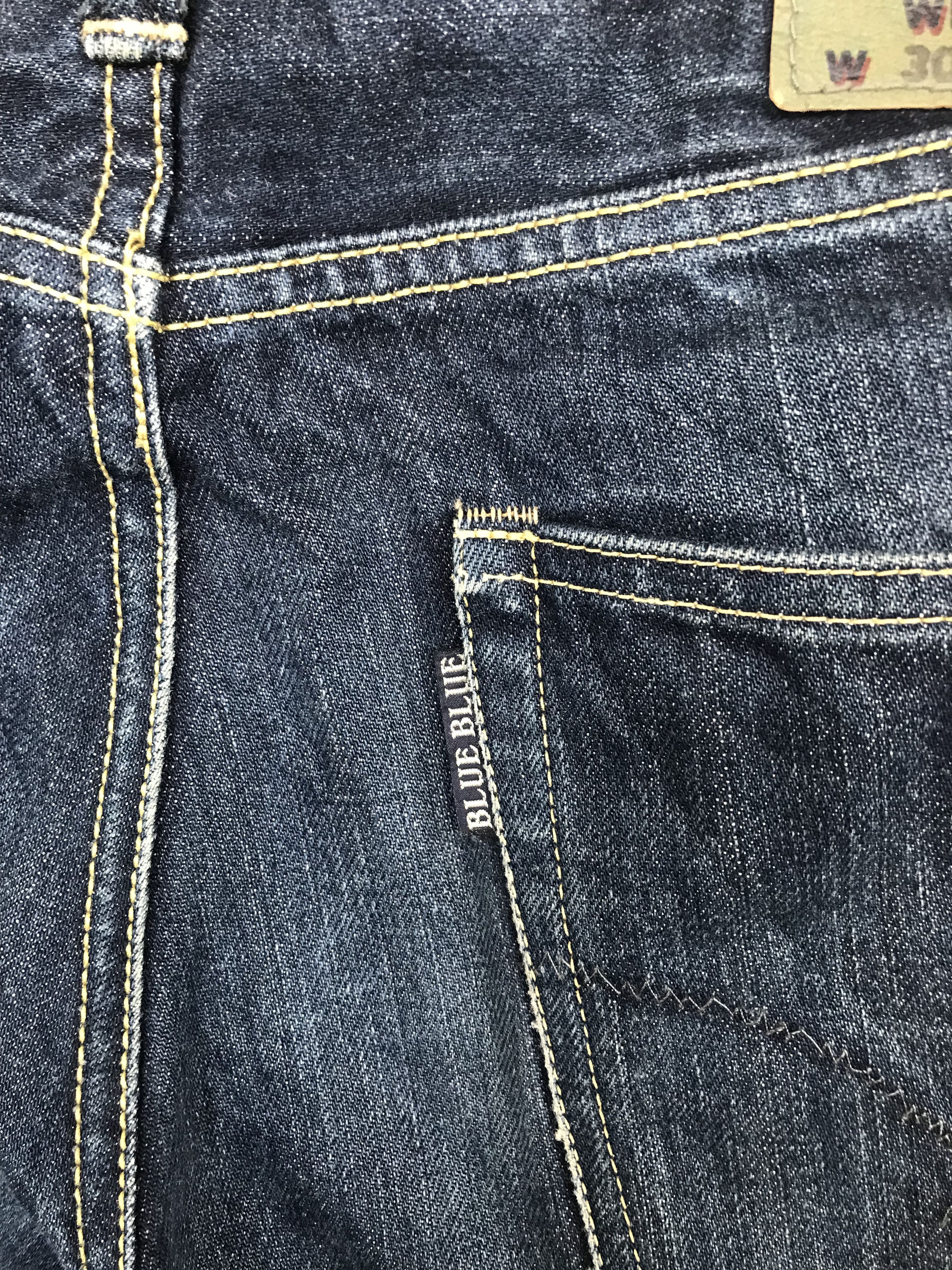 Kapital Vintage 90s BLUE BLUE Japan Pure Indigo Denim Jeans Size US 30 / EU 46 - 10 Thumbnail