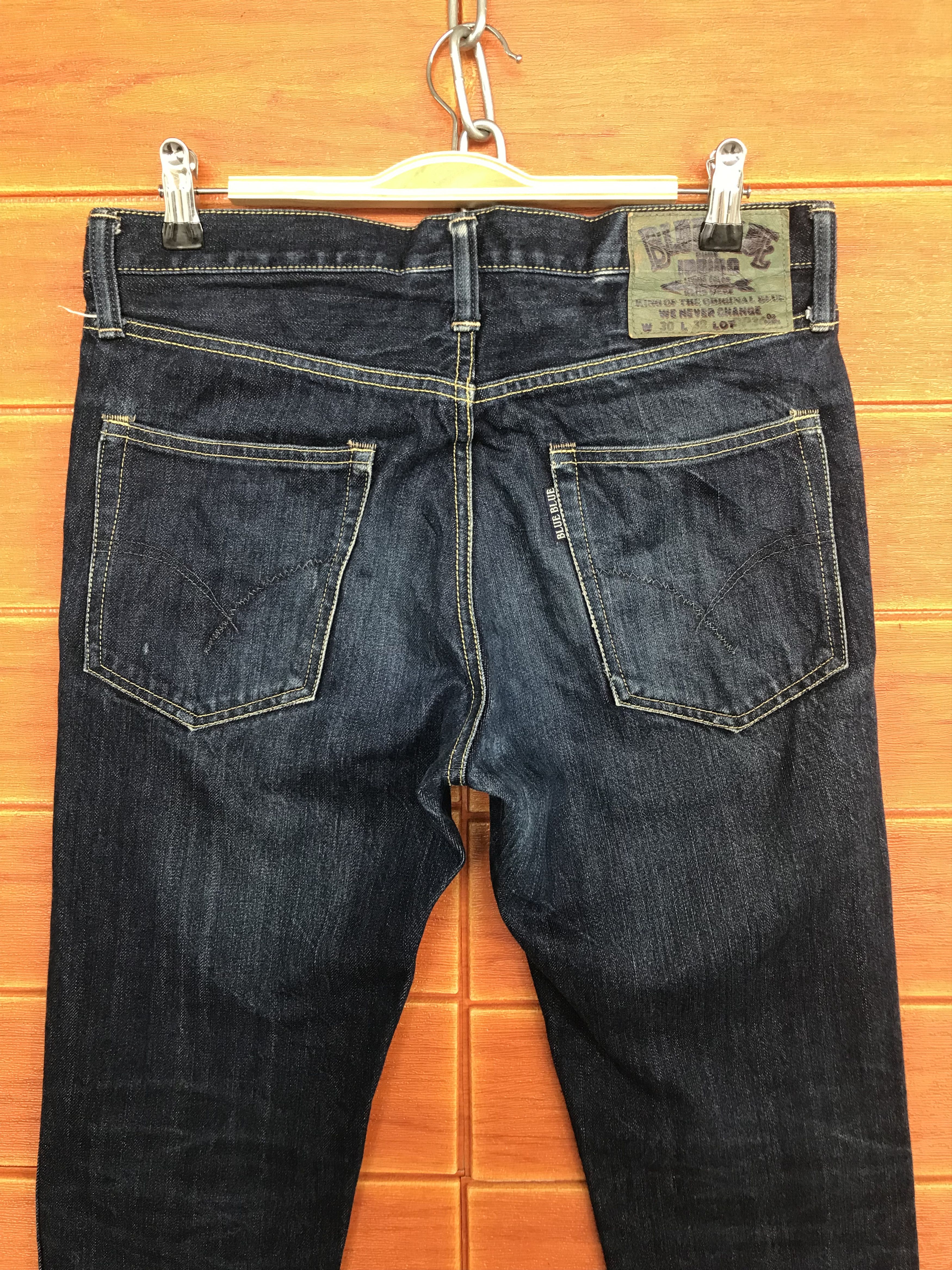 Kapital Vintage 90s BLUE BLUE Japan Pure Indigo Denim Jeans Size US 30 / EU 46 - 7 Thumbnail