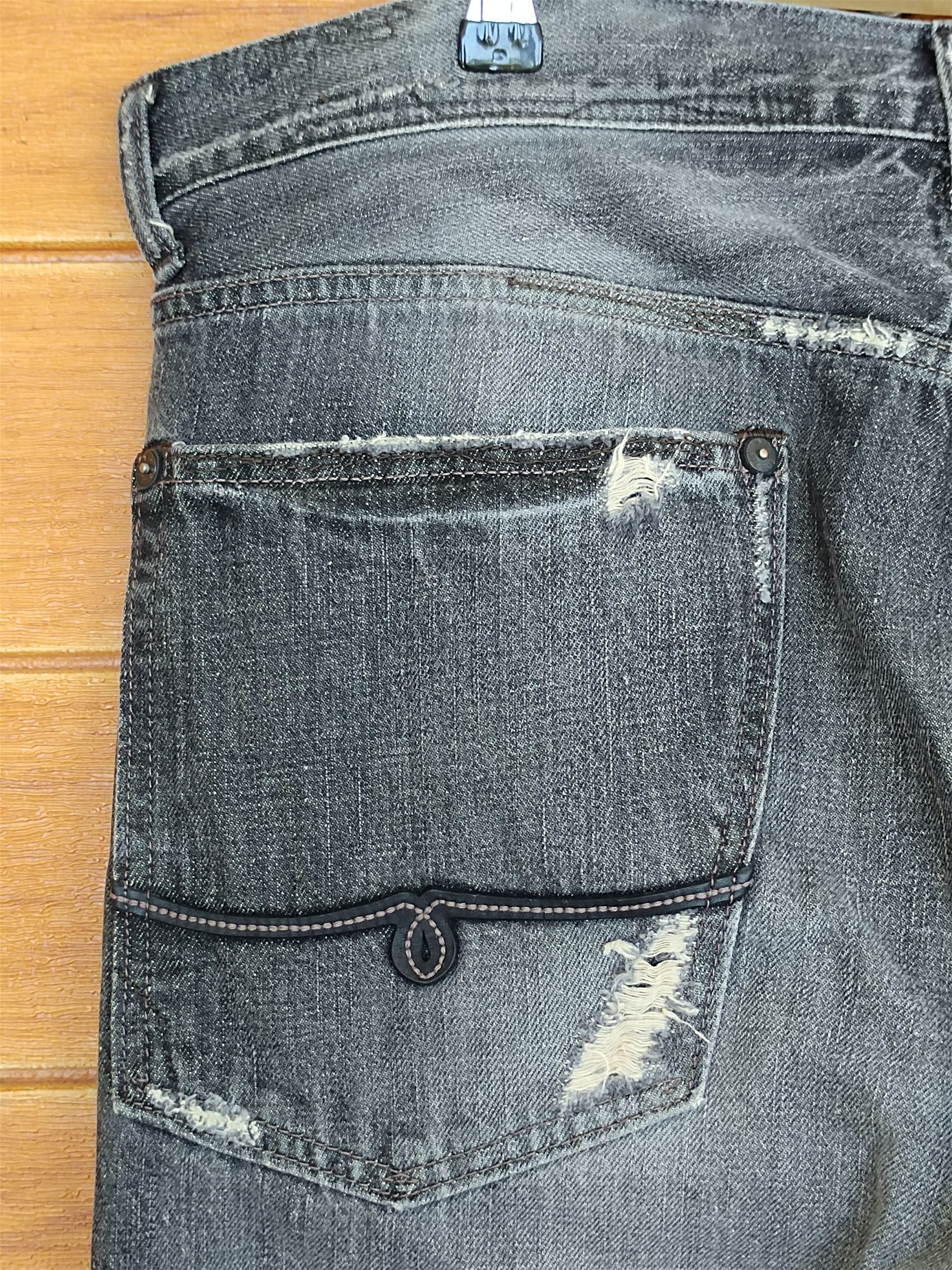 Polo Ralph Lauren Vintage Polo Ralph Lauren Clawmark Distress Denim Jeans Size US 35 - 18 Thumbnail