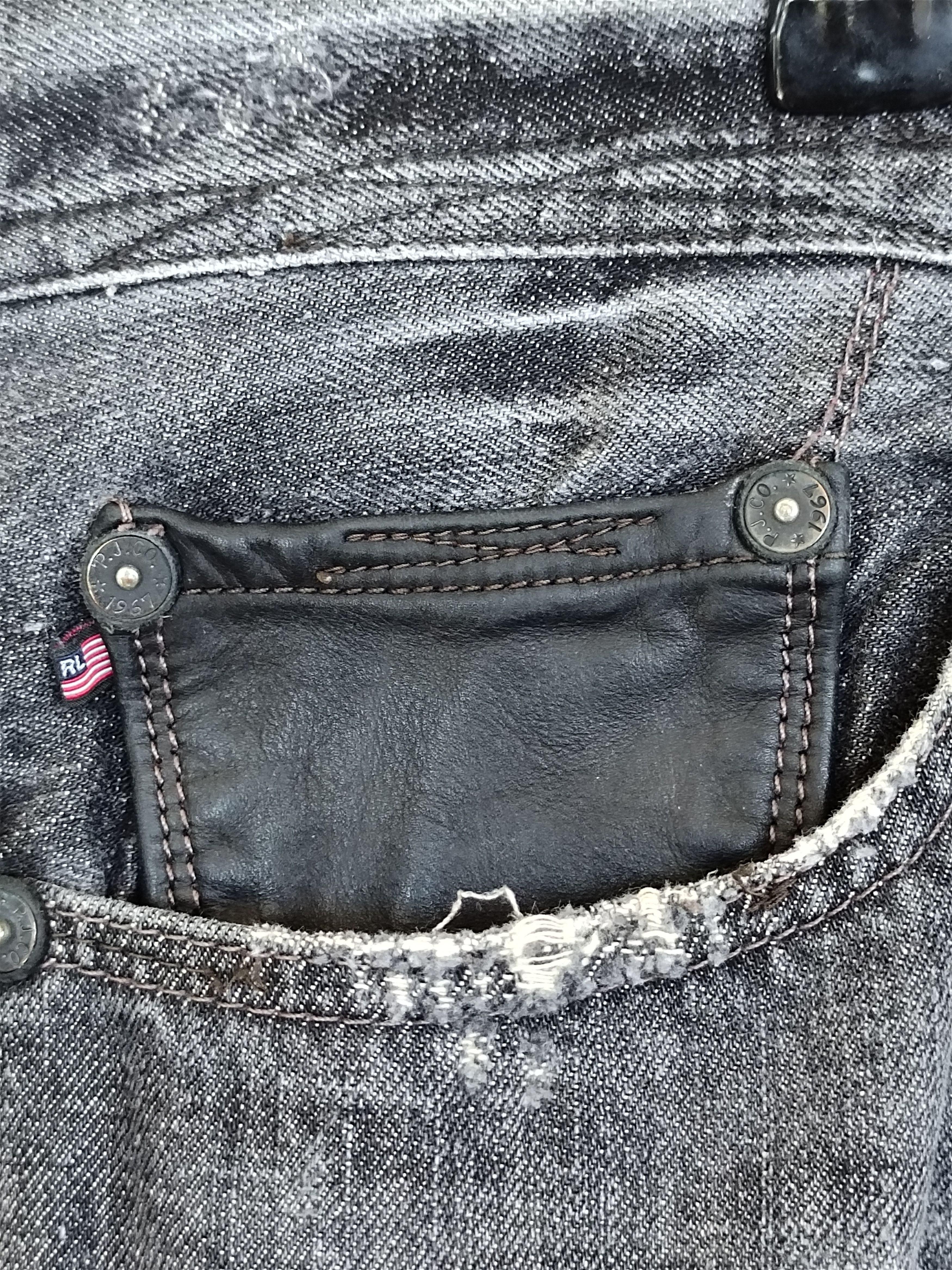 Polo Ralph Lauren Vintage Polo Ralph Lauren Clawmark Distress Denim Jeans Size US 35 - 11 Thumbnail