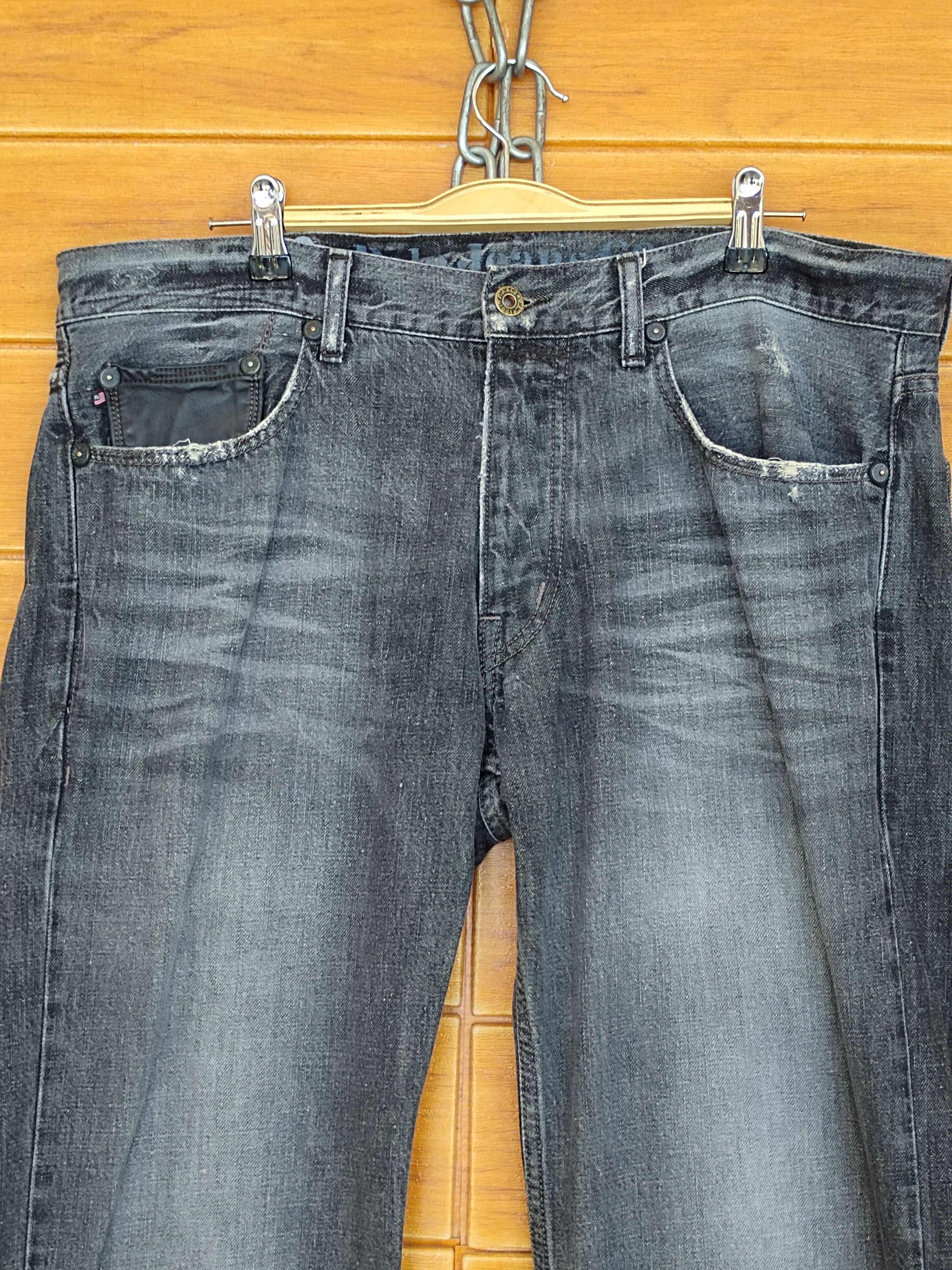 Polo Ralph Lauren Vintage Polo Ralph Lauren Clawmark Distress Denim Jeans Size US 35 - 2 Thumbnail