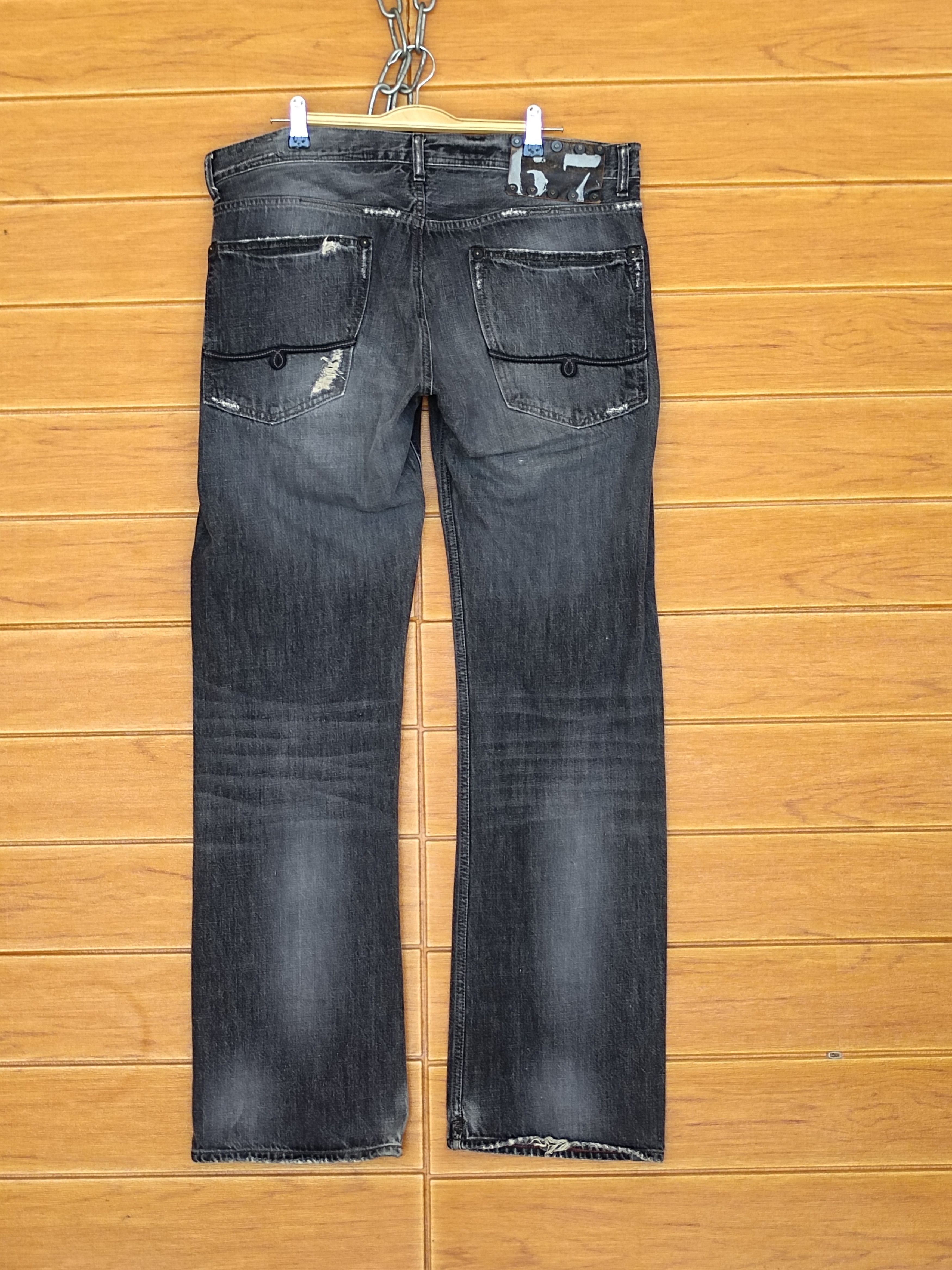 Polo Ralph Lauren Vintage Polo Ralph Lauren Clawmark Distress Denim Jeans Size US 35 - 14 Thumbnail