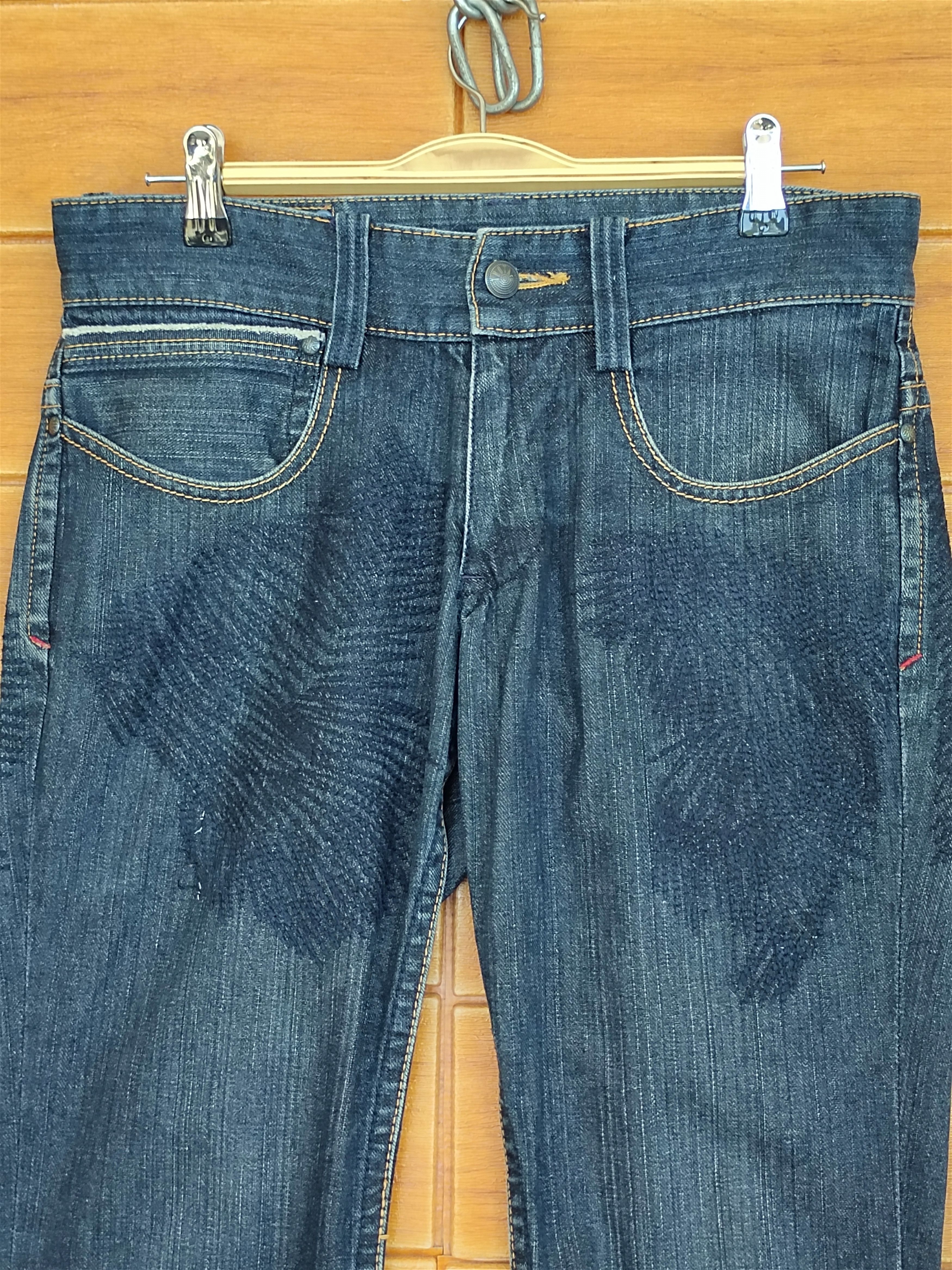 5351 POUR LES HOMMES Vintage 291295=Homme Japan Embroidered Stitch Denim Jeans Size US 30 / EU 46 - 1 Thumbnail