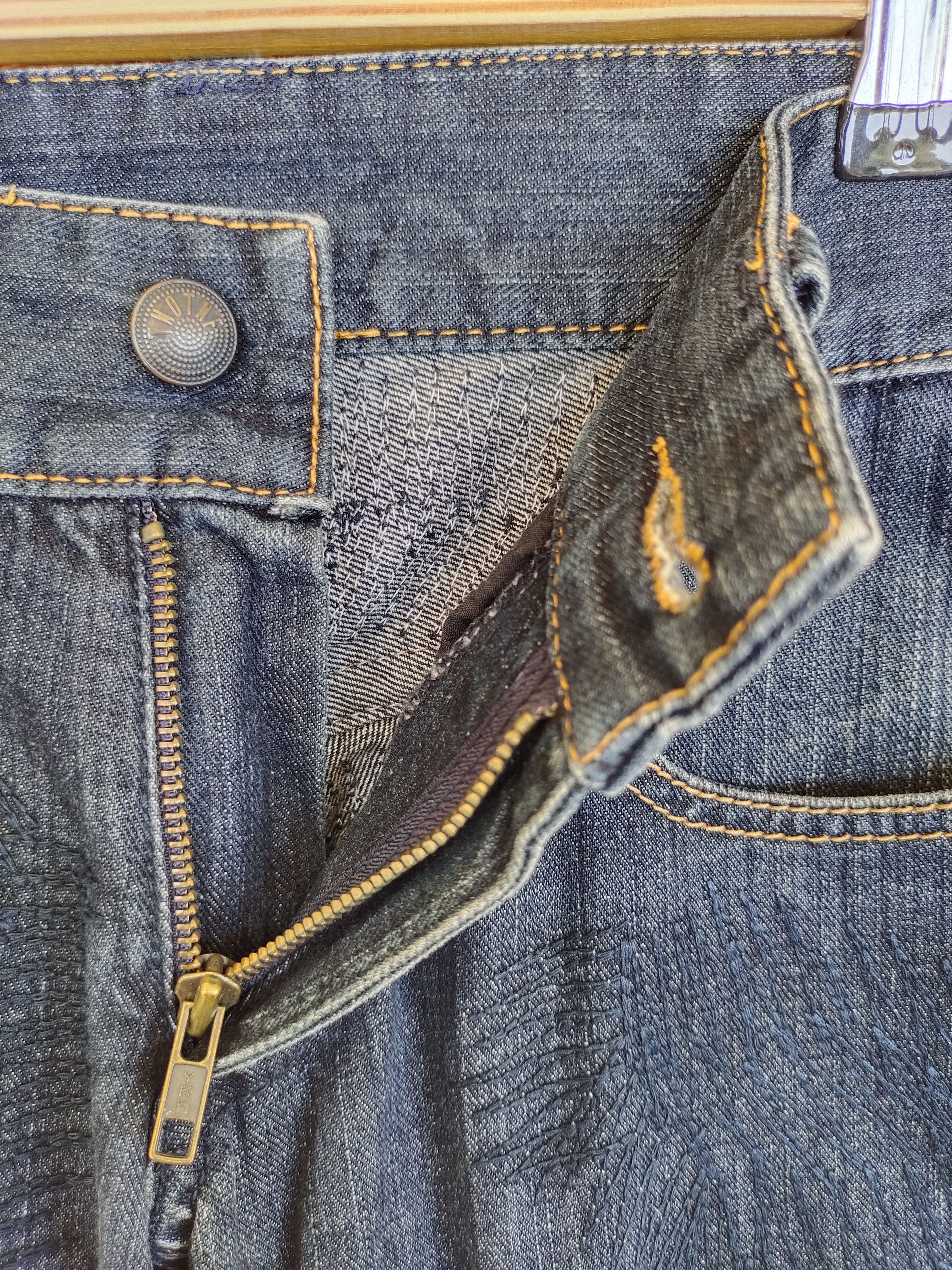 5351 POUR LES HOMMES Vintage 291295=Homme Japan Embroidered Stitch Denim Jeans Size US 30 / EU 46 - 18 Thumbnail