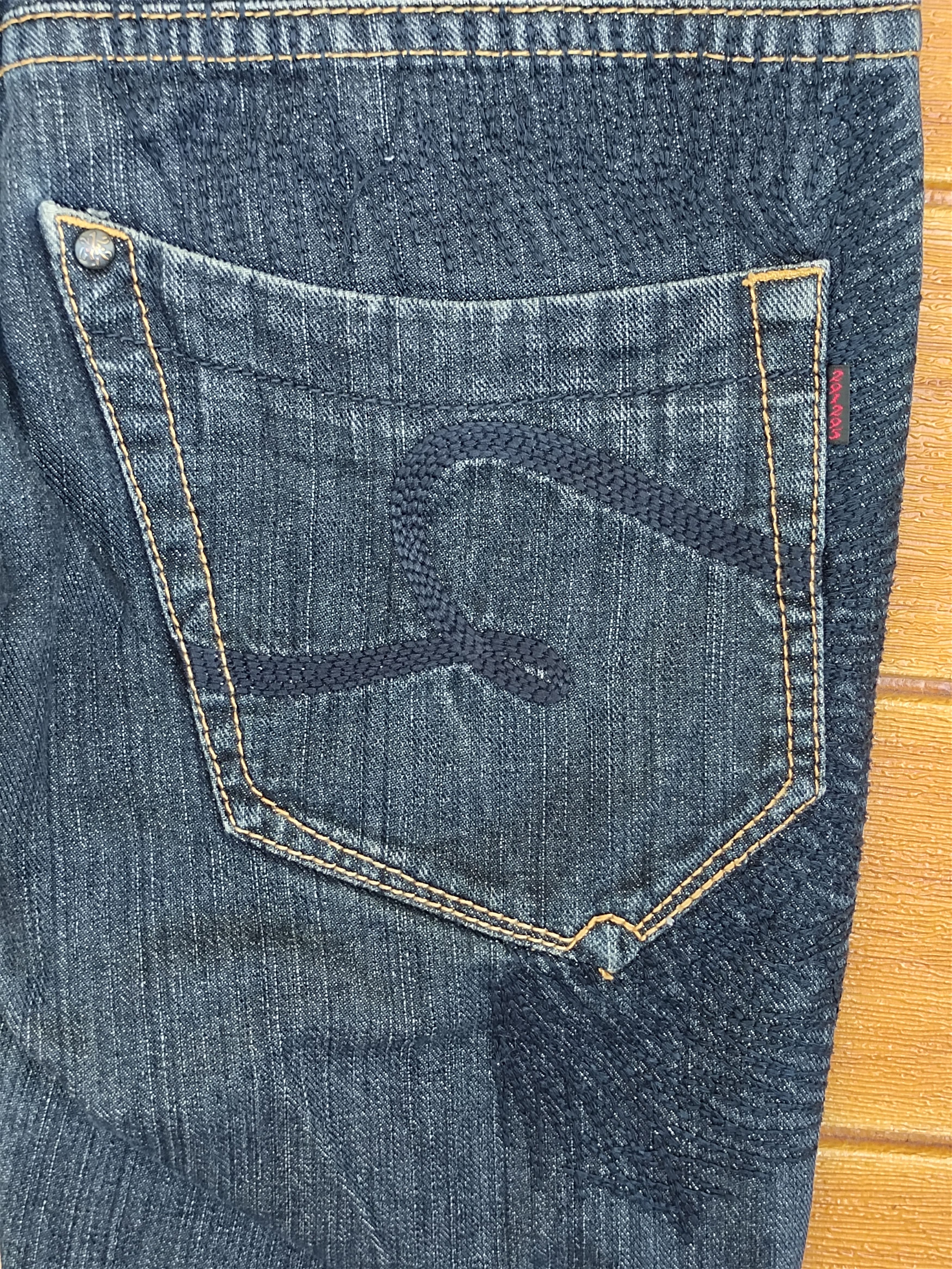5351 POUR LES HOMMES Vintage 291295=Homme Japan Embroidered Stitch Denim Jeans Size US 30 / EU 46 - 12 Thumbnail