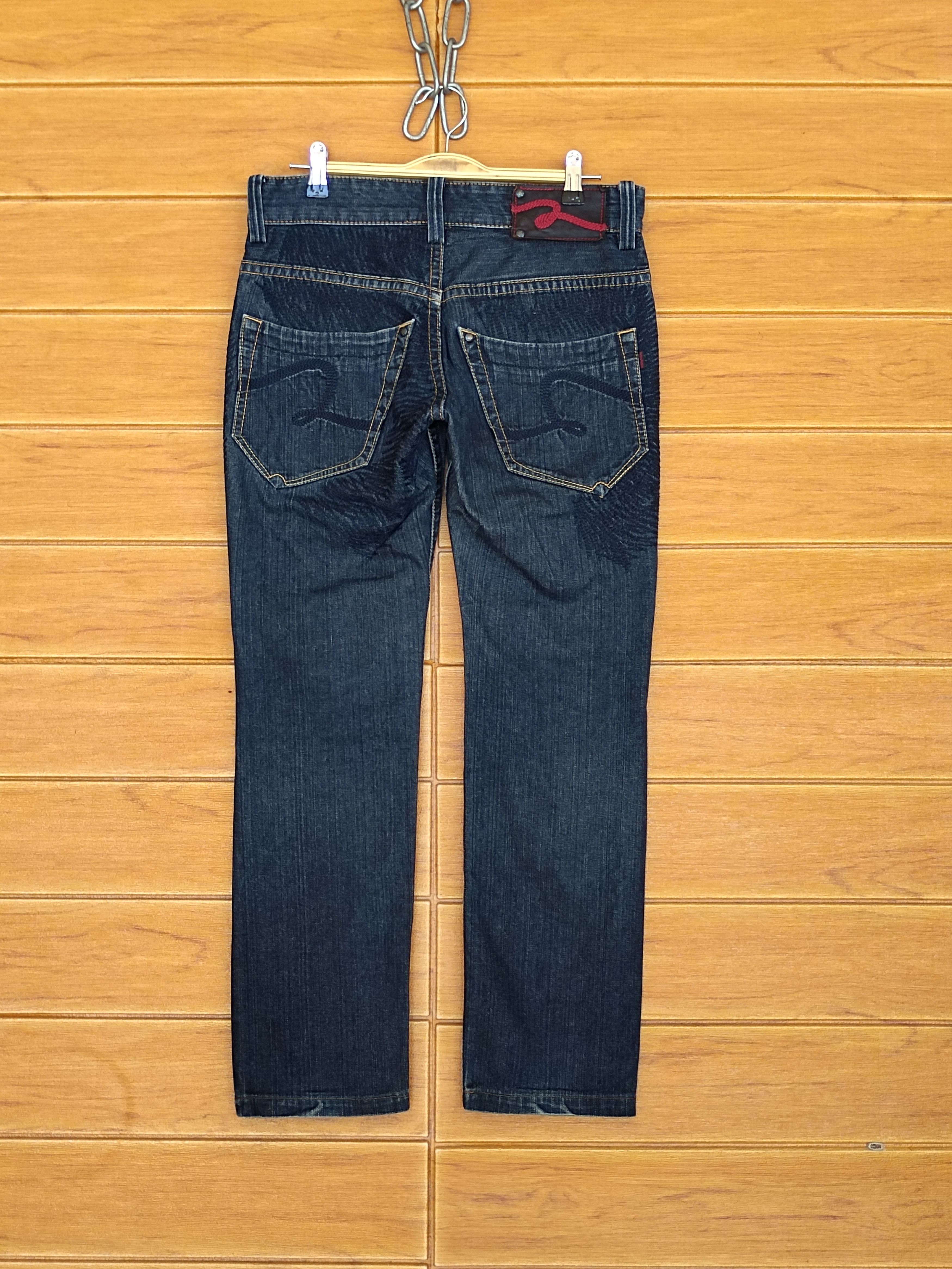 5351 POUR LES HOMMES Vintage 291295=Homme Japan Embroidered Stitch Denim Jeans Size US 30 / EU 46 - 9 Thumbnail