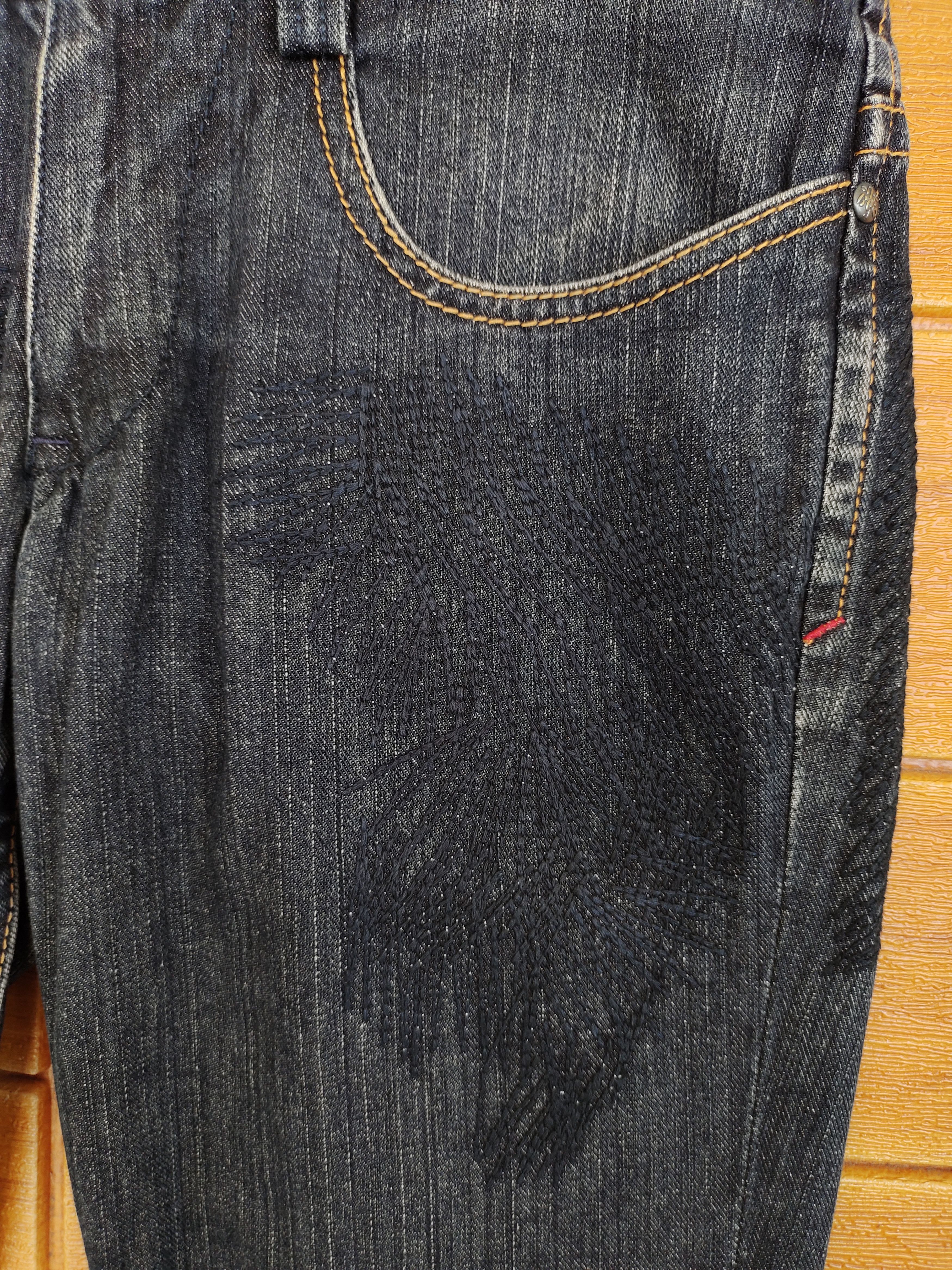 5351 POUR LES HOMMES Vintage 291295=Homme Japan Embroidered Stitch Denim Jeans Size US 30 / EU 46 - 3 Thumbnail