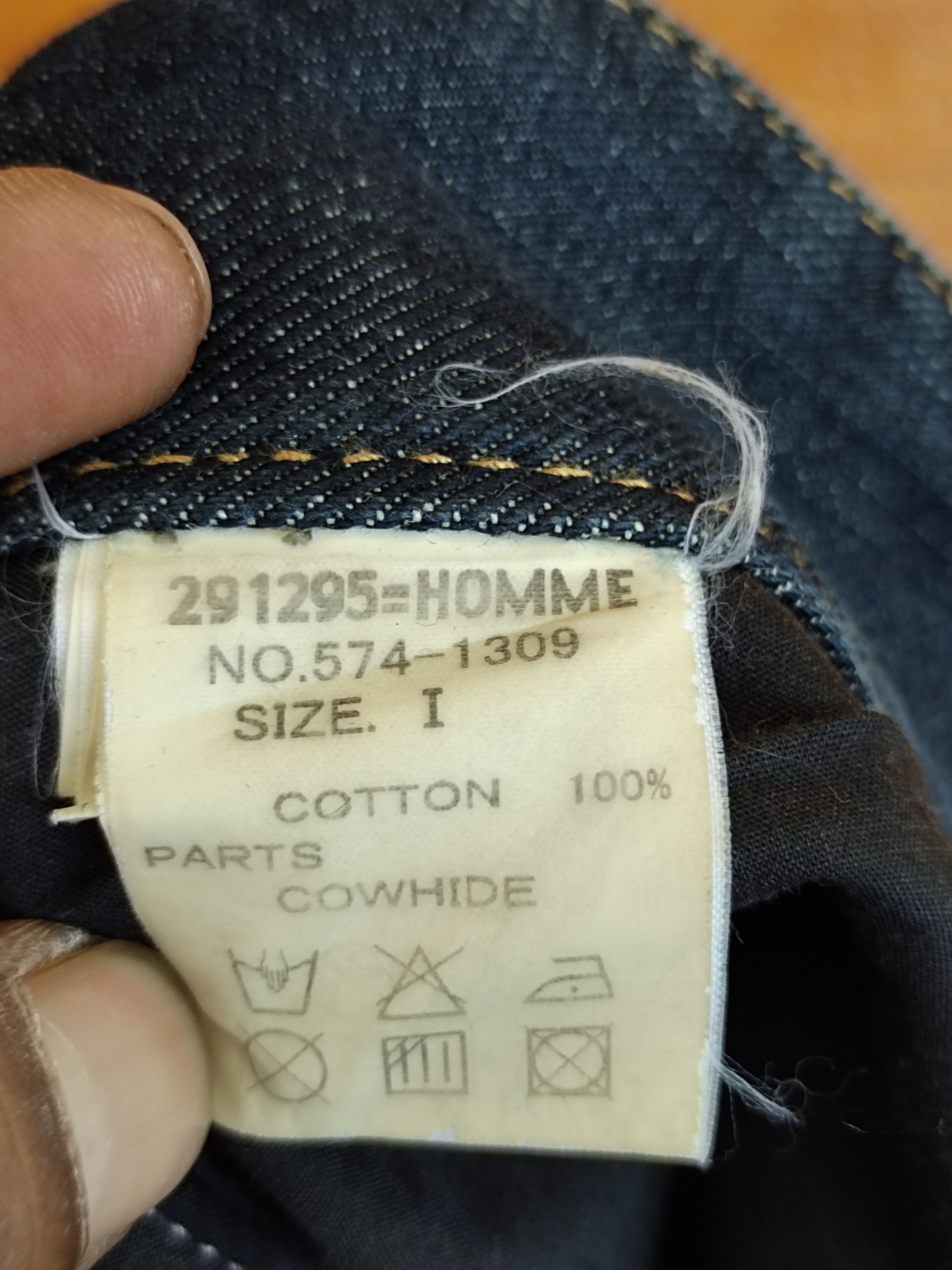 5351 POUR LES HOMMES Vintage 291295=Homme Japan Embroidered Stitch Denim Jeans Size US 30 / EU 46 - 19 Thumbnail
