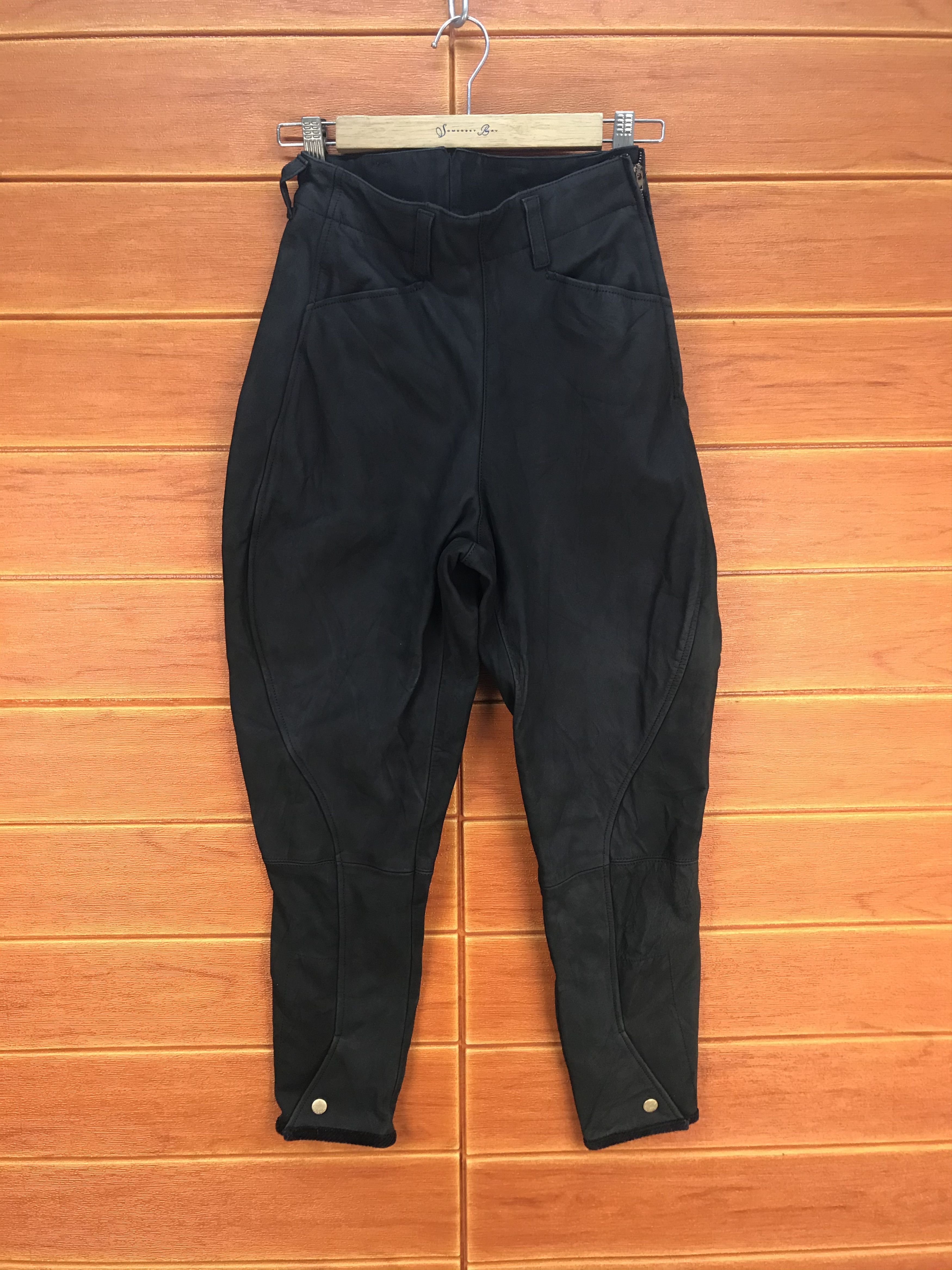 Genuine Leather JUNKO SHIMADA PART 2 Leather Pants Size 28" / US 6 / IT 42 - 1 Thumbnail