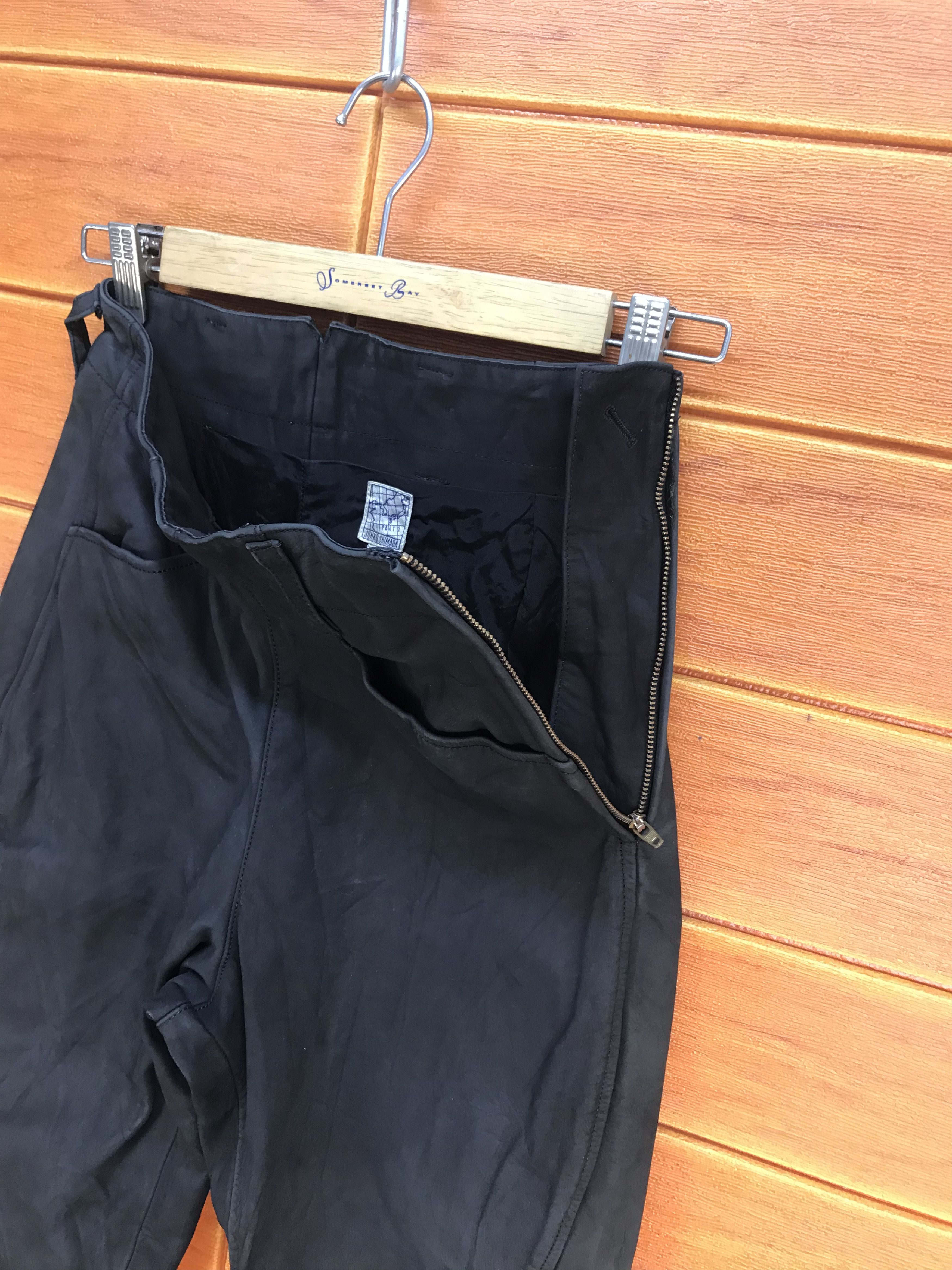 Genuine Leather JUNKO SHIMADA PART 2 Leather Pants Size 28" / US 6 / IT 42 - 9 Thumbnail