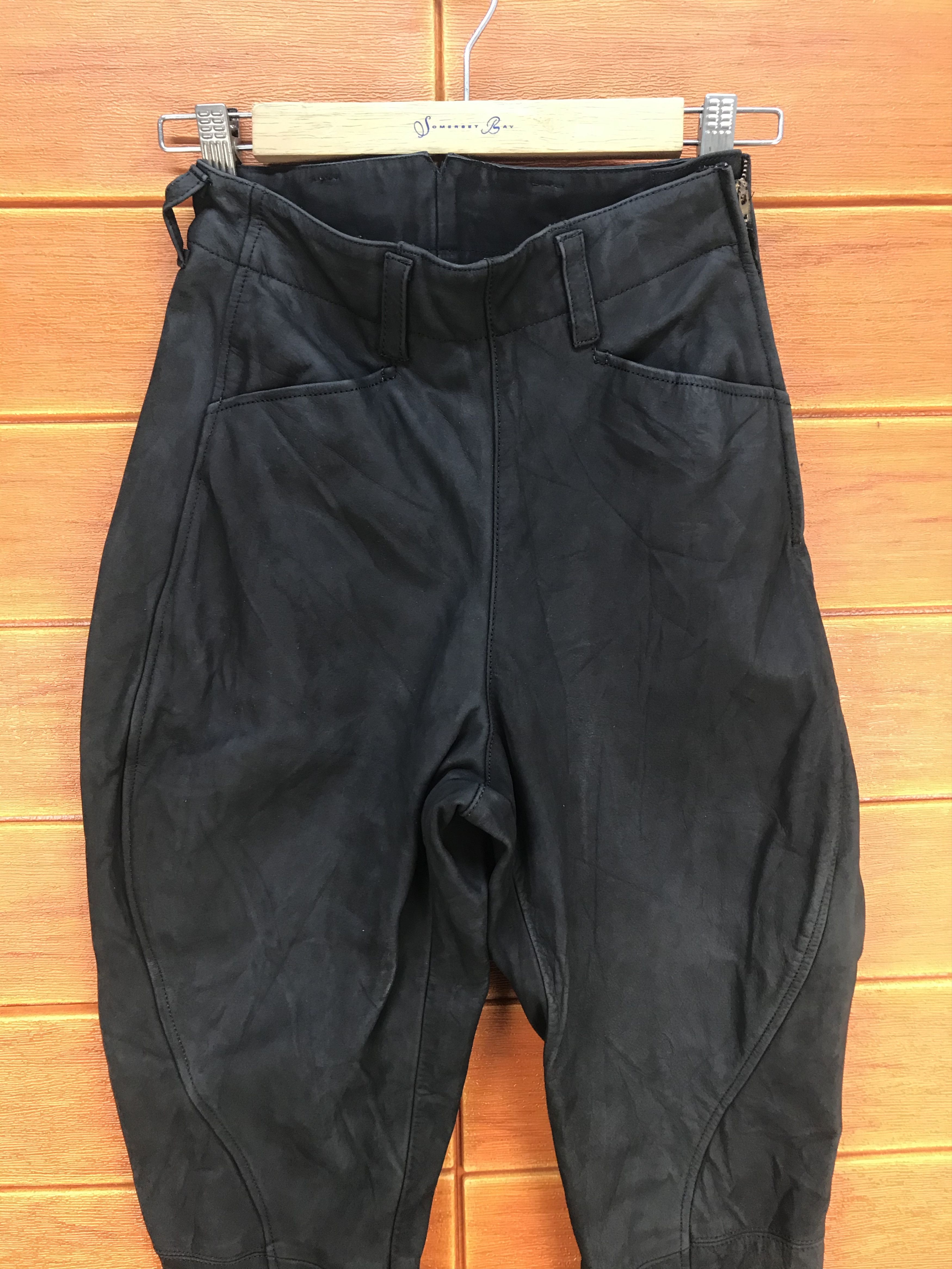 Genuine Leather JUNKO SHIMADA PART 2 Leather Pants Size 28" / US 6 / IT 42 - 3 Thumbnail